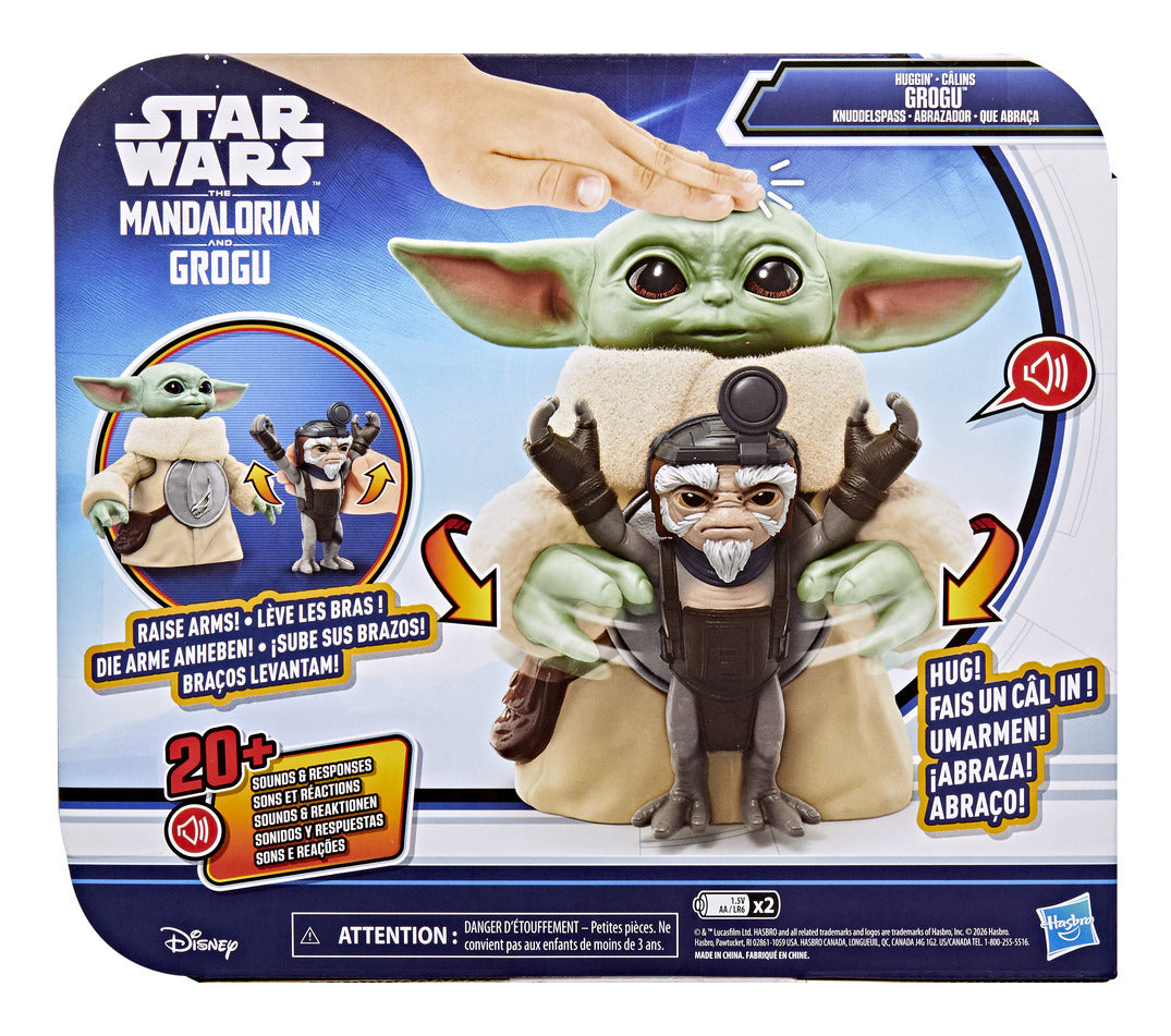 Hasbro Star Wars Huggin' Grogu Interactive Figure with Anzellan