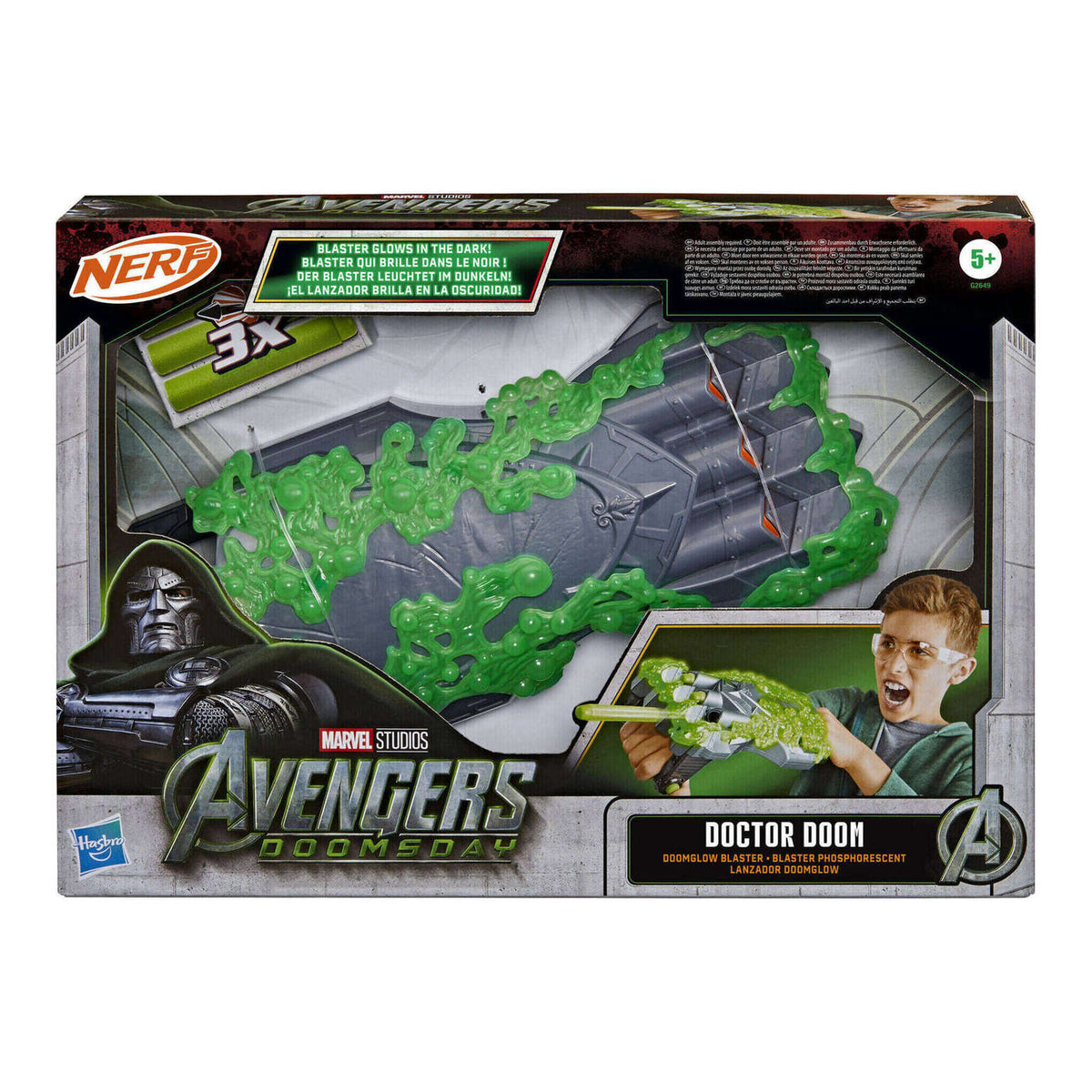 NERF Marvel Avengers: Doomsday Doctor Doom Doomglow Blaster