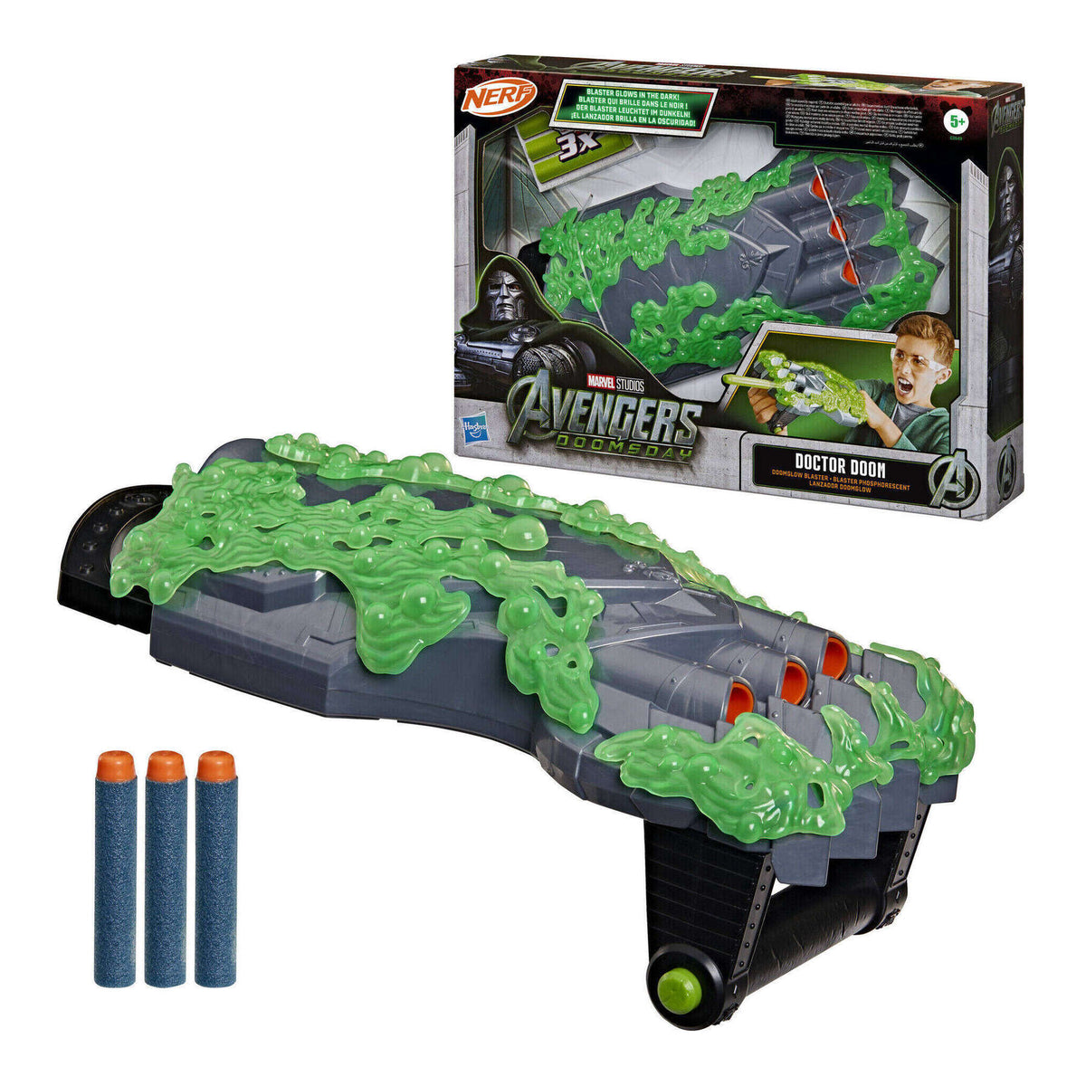 NERF Marvel Avengers: Doomsday Doctor Doom Doomglow Blaster