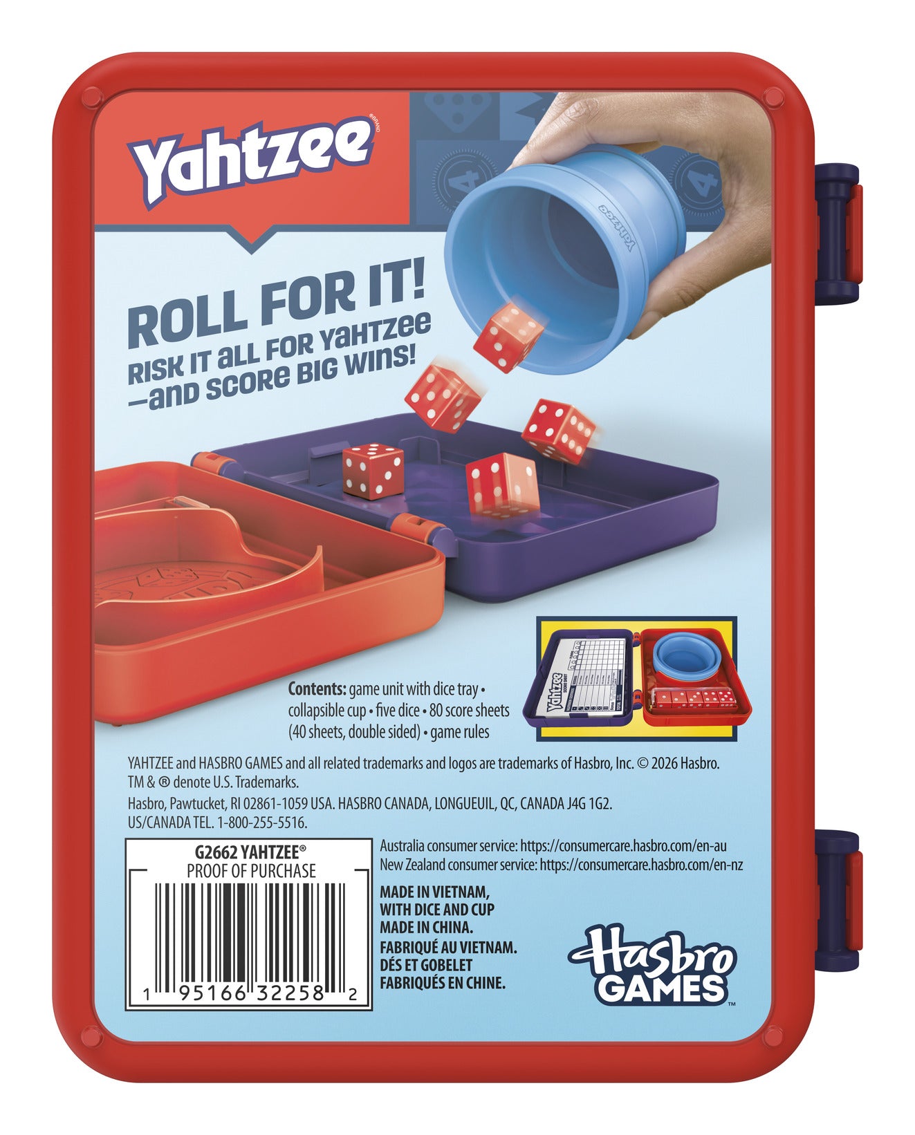 Hasbro Gaming Yahtzee Dice Game