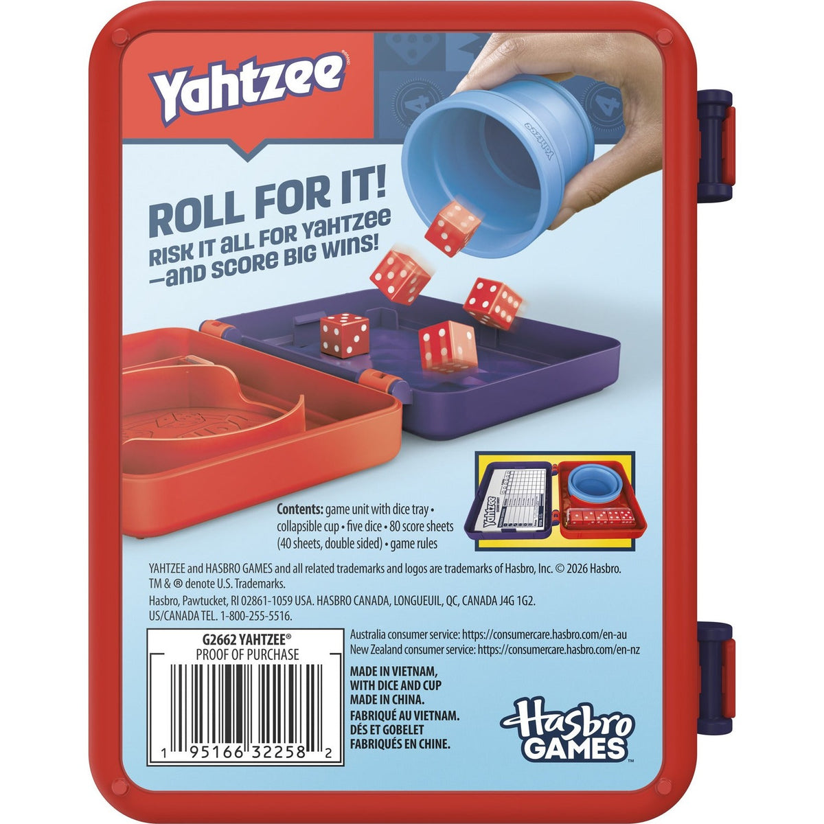 Hasbro Gaming Yahtzee Dice Game
