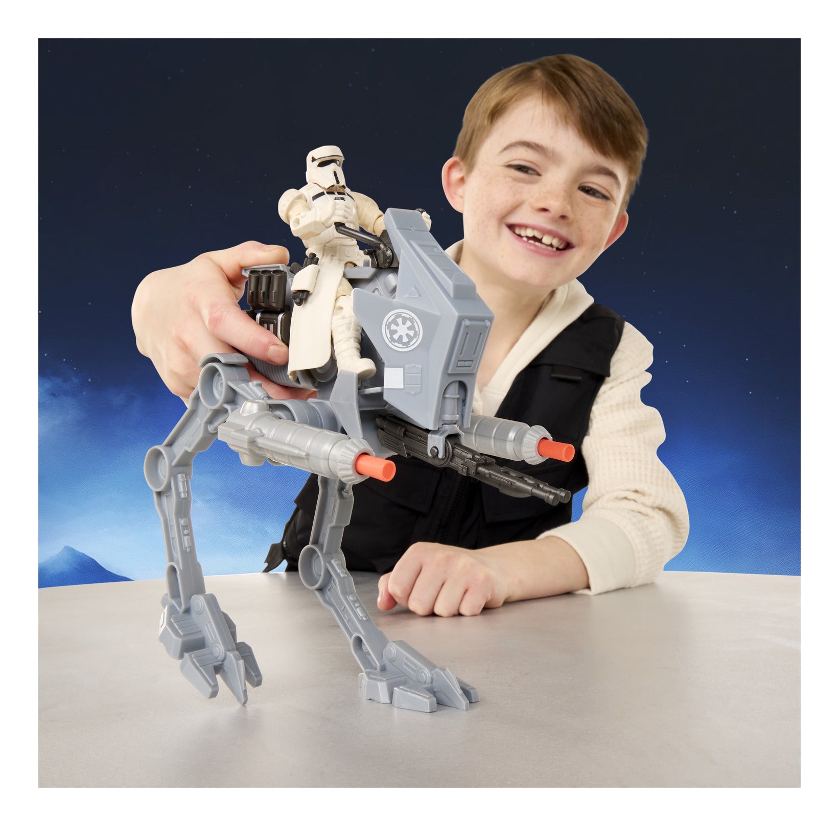 Star Wars ActionVerse AT-RT Vehicle & Imperial Remnant AT-RT Driver