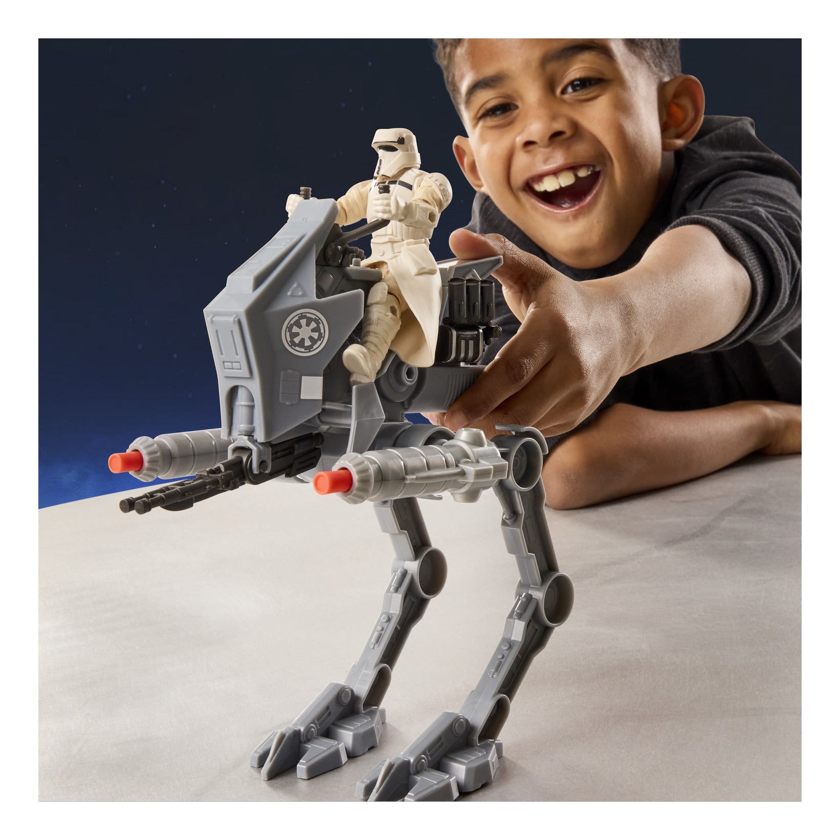 Star Wars ActionVerse AT-RT Vehicle & Imperial Remnant AT-RT Driver