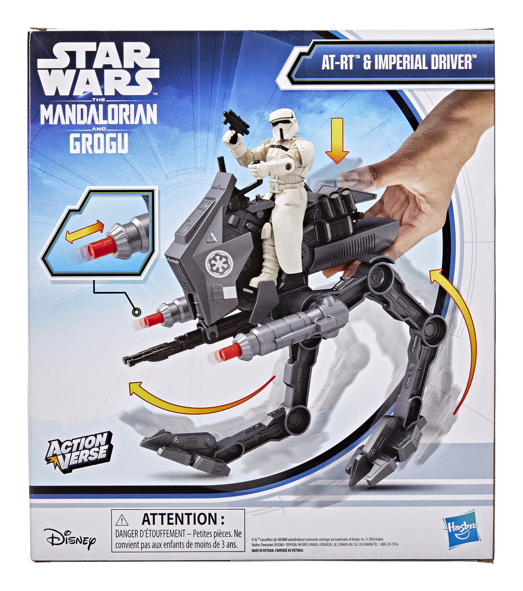 Star Wars ActionVerse AT-RT Vehicle & Imperial Remnant AT-RT Driver