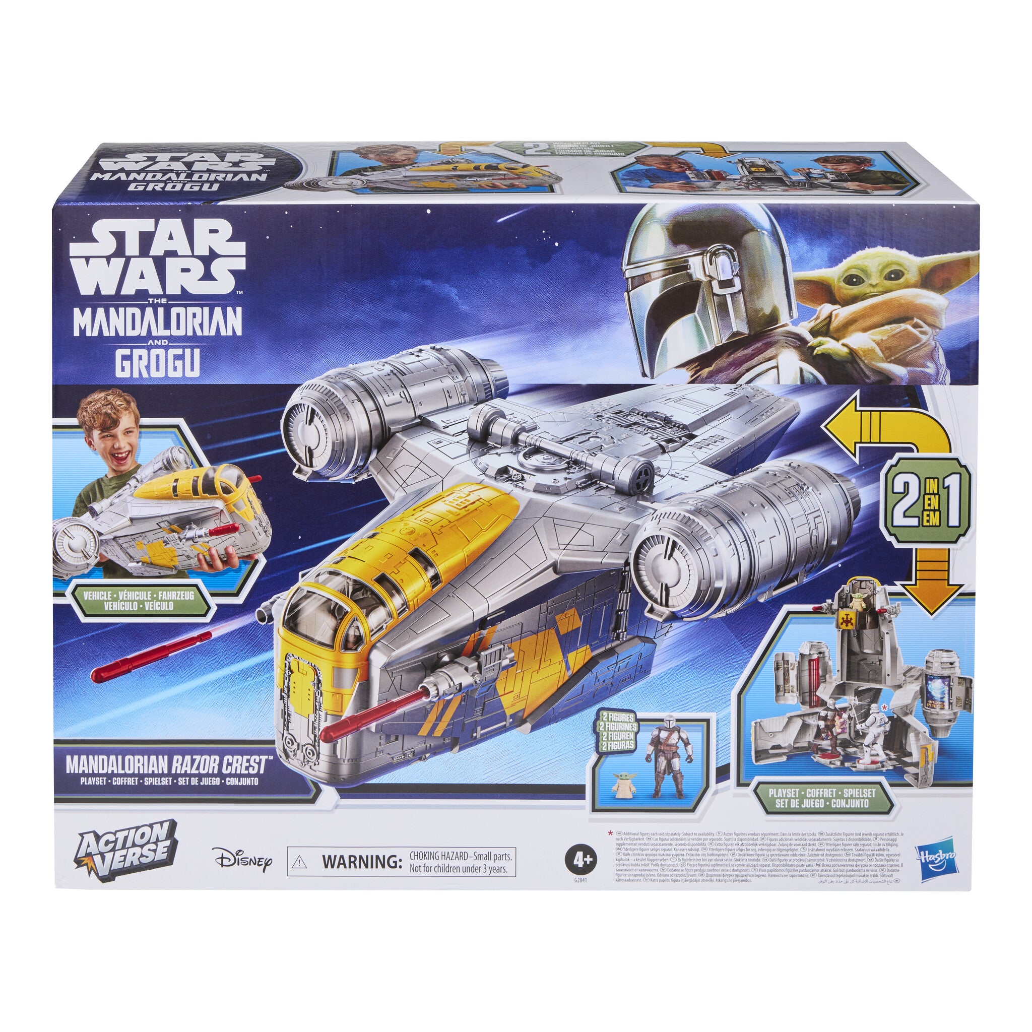 Star Wars ActionVerse Mandalorian Razor Crest Playset with Figures