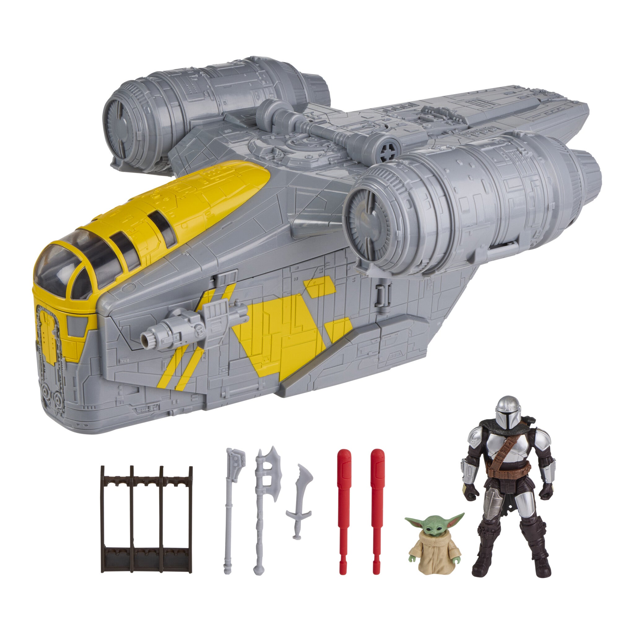 Star Wars ActionVerse Mandalorian Razor Crest Playset with Figures