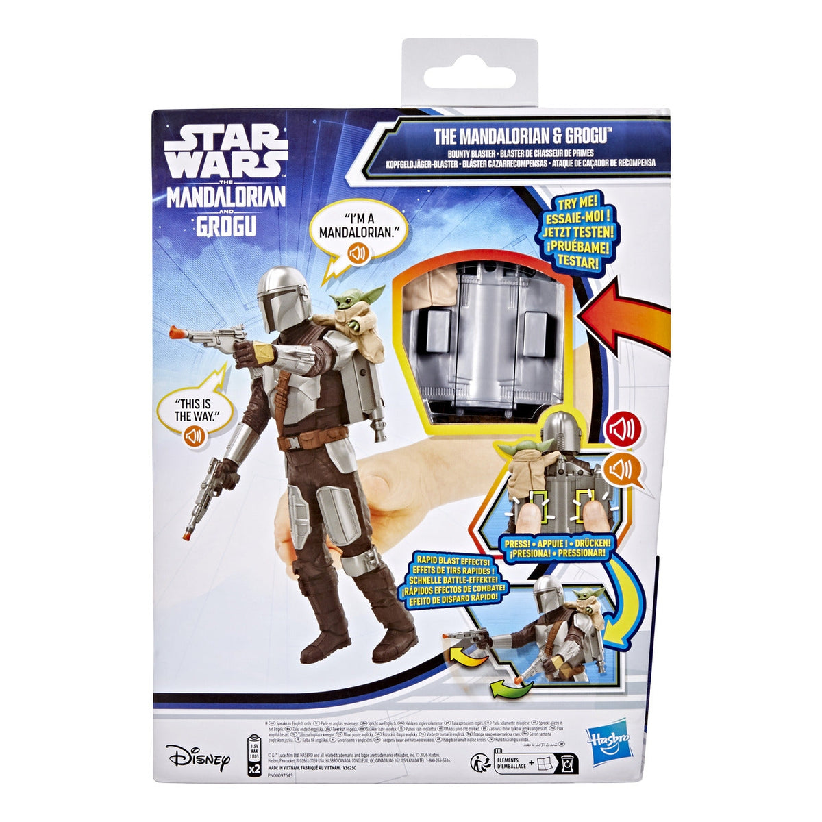 Star Wars The Mandalorian & Grogu Bounty Blaster Action Figure