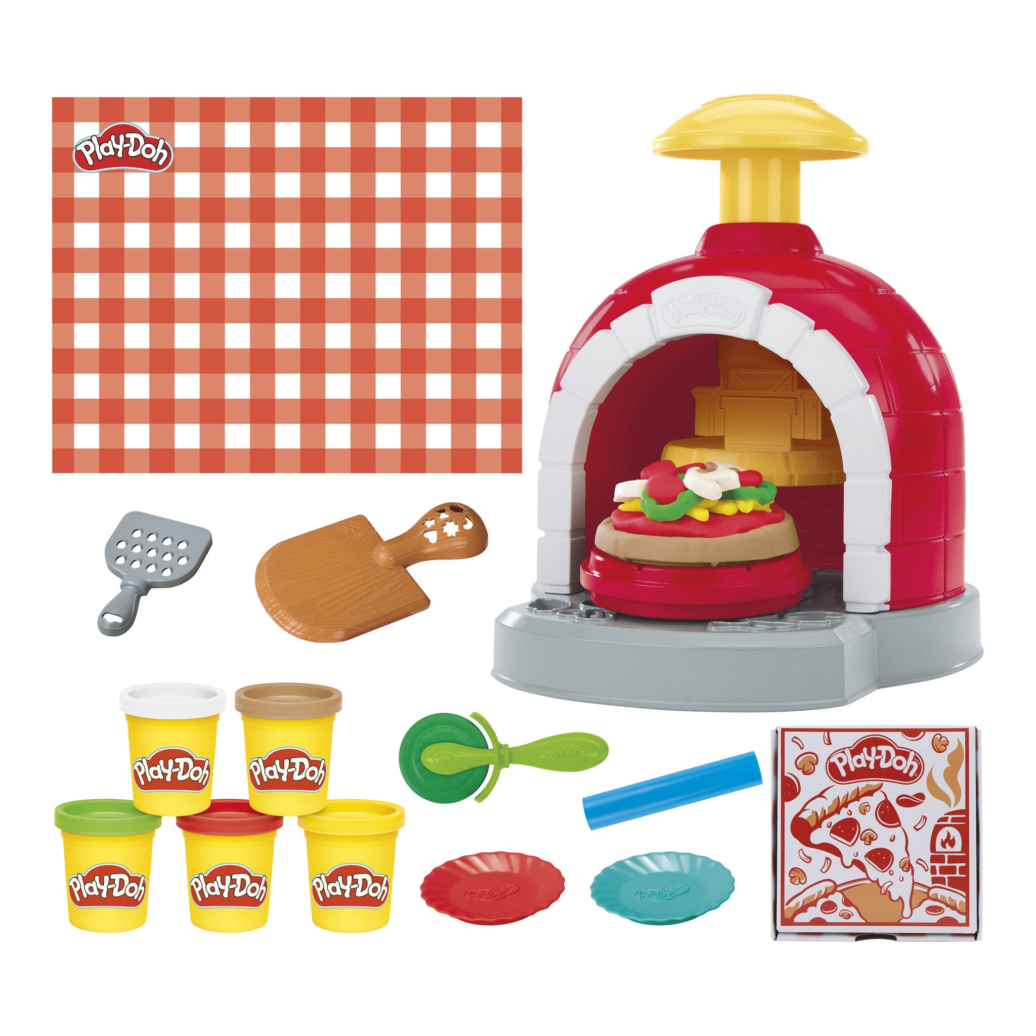 Play-Doh Stamp 'n Spin Pizza Playset with 5 Colours