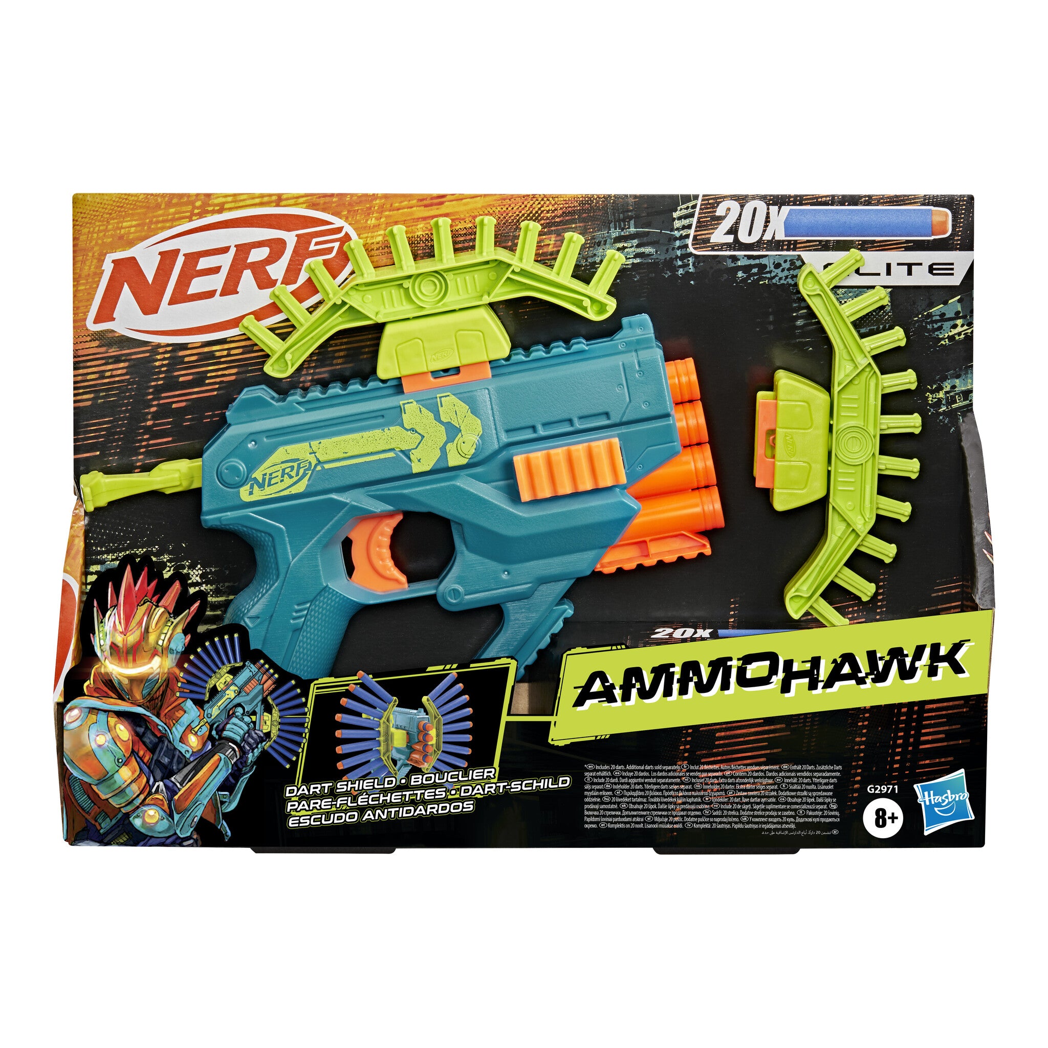 Nerf Rebel Ops Ammohawk Blaster with 20 Darts