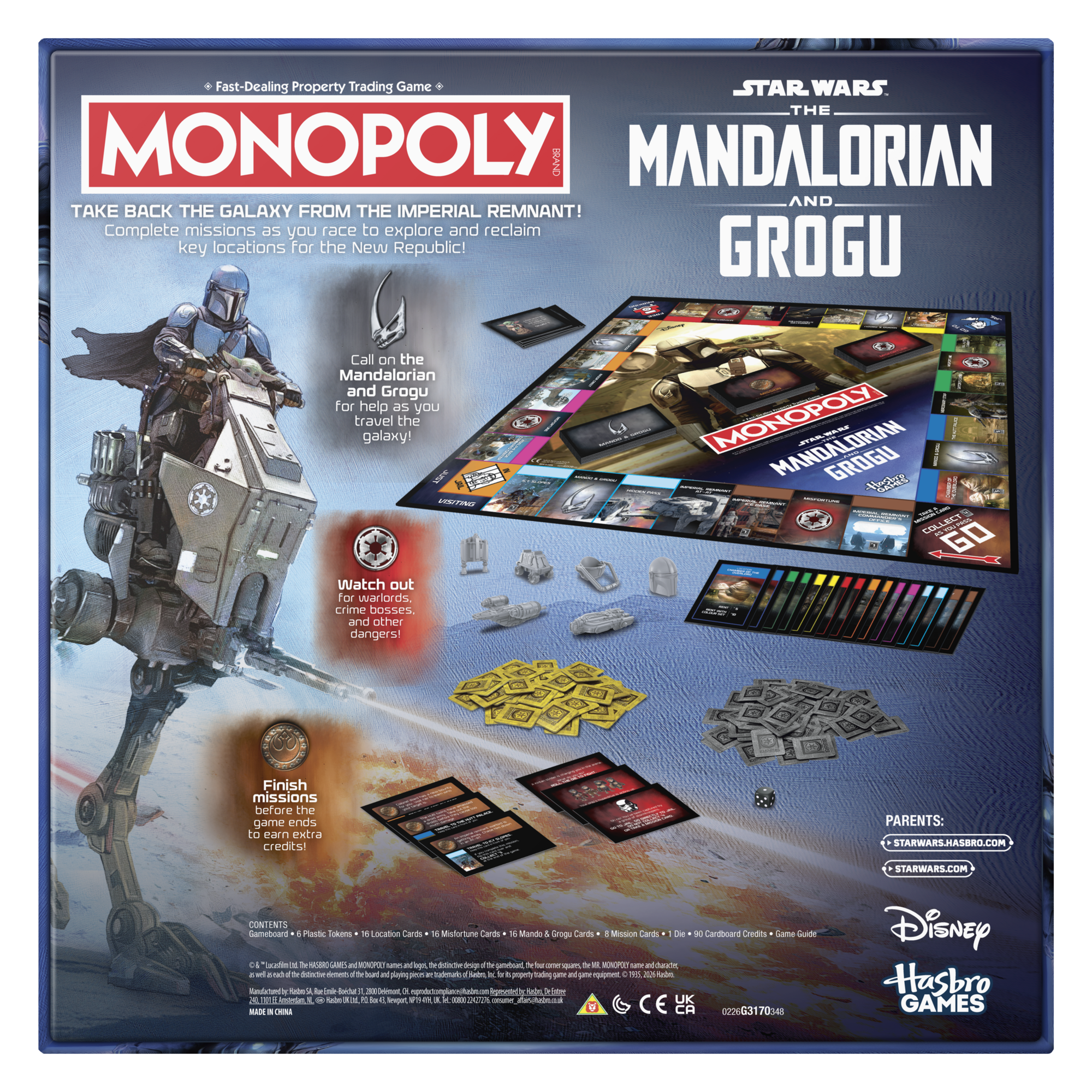 Monopoly Star Wars The Mandalorian and Grogu Edition Board Game