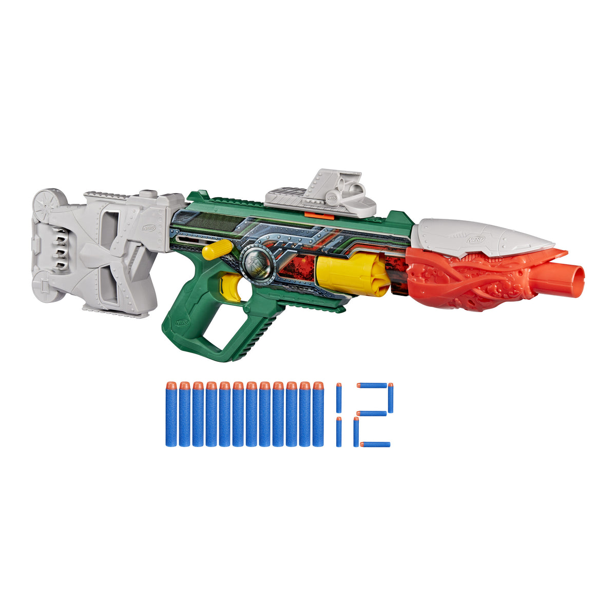 Nerf Marvel Doctor Doom Dart Blaster with 12 Elite Darts