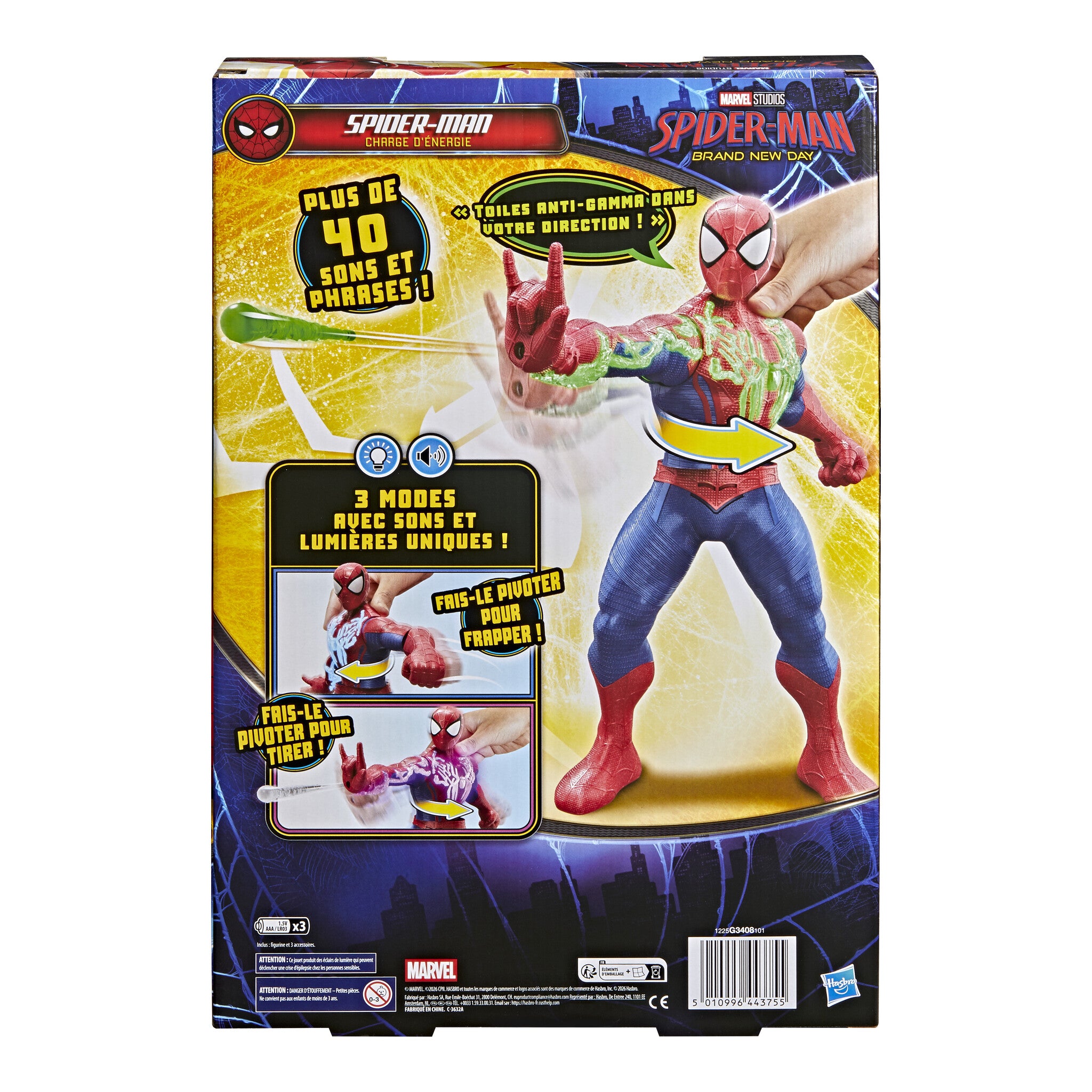 Marvel Spider-Man Brand New Day Power-Charge Spider-Man Action Figure 36.8cm
