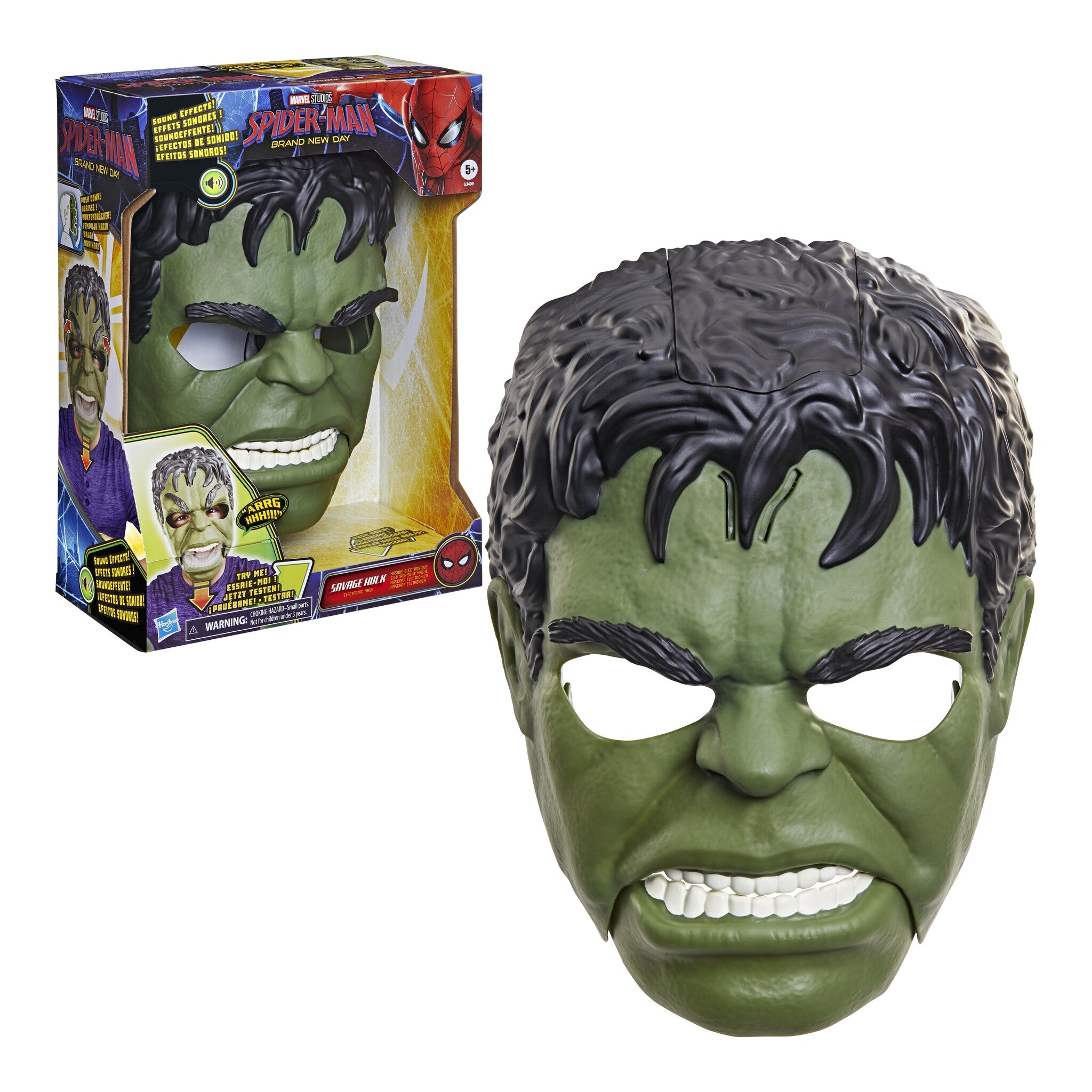 Marvel Spider-Man: Brand New Day Savage Hulk Talk’n Electronic Mask