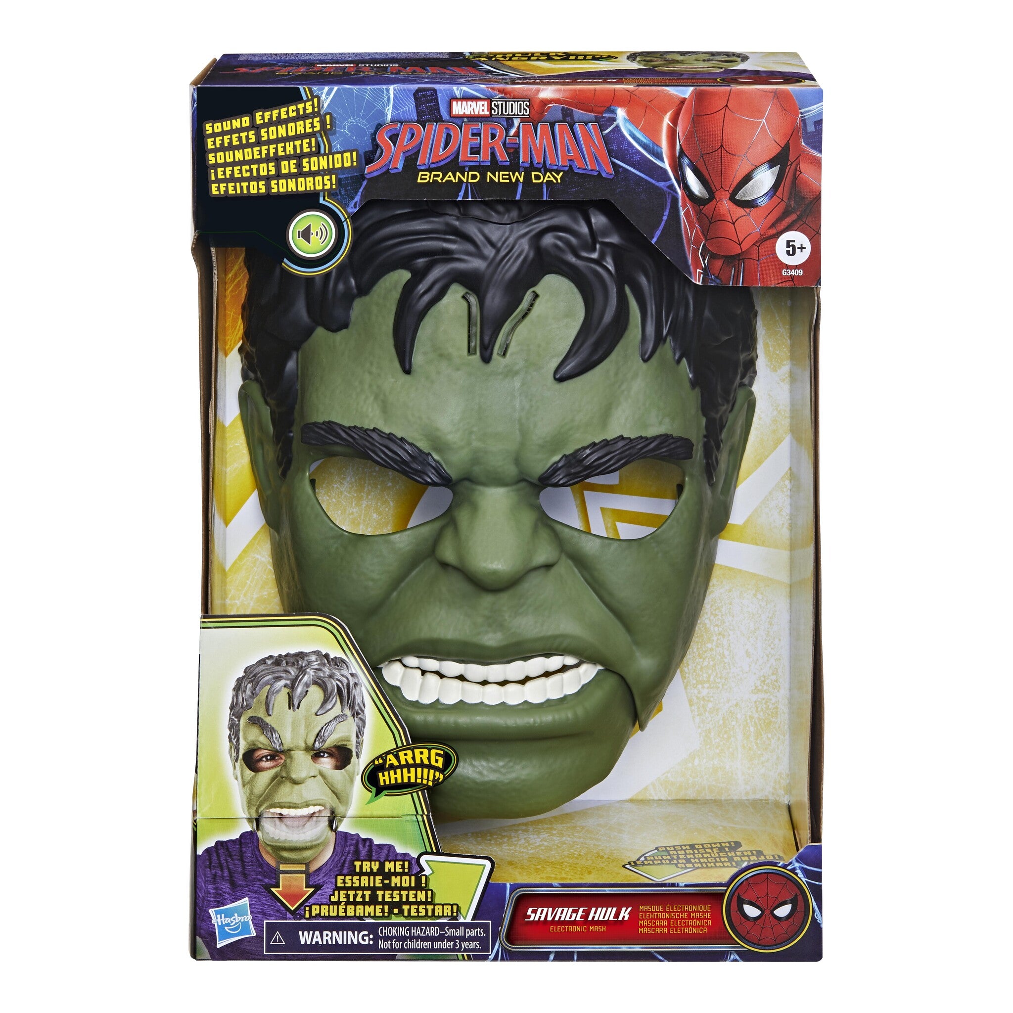 Marvel Spider-Man: Brand New Day Savage Hulk Talk’n Electronic Mask