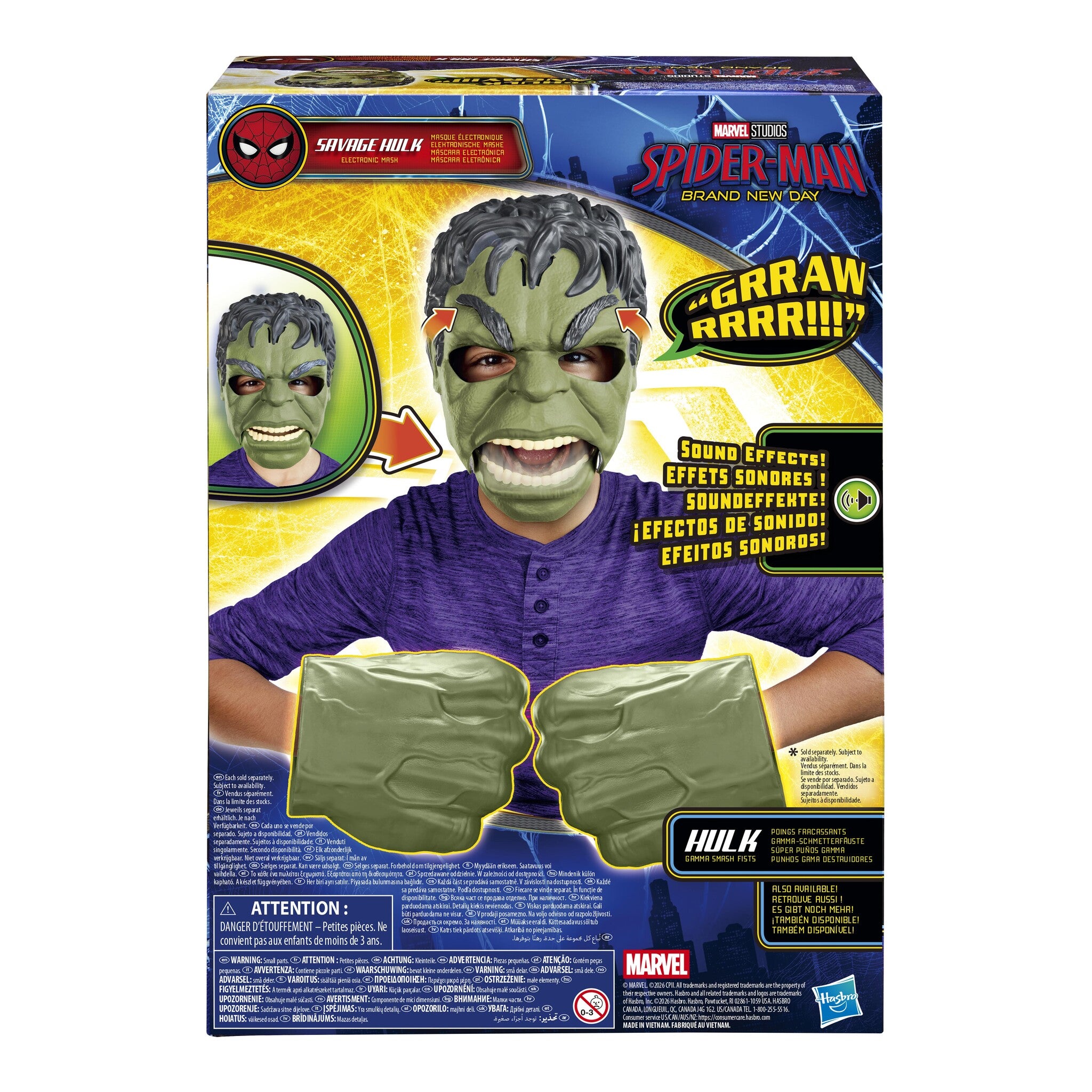 Marvel Spider-Man: Brand New Day Savage Hulk Talk’n Electronic Mask