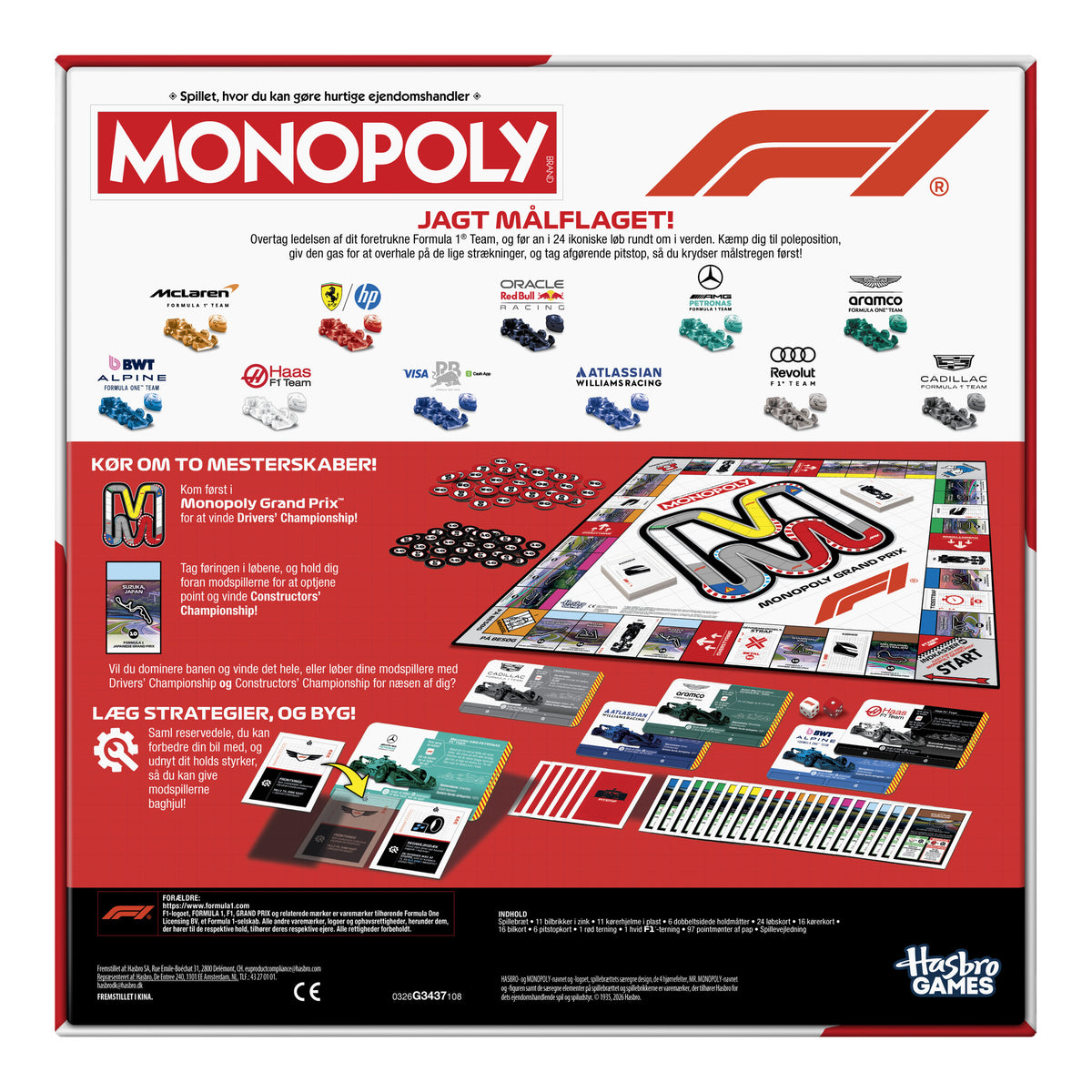 Hasbro Monopoly Formula 1 Edition Board Game