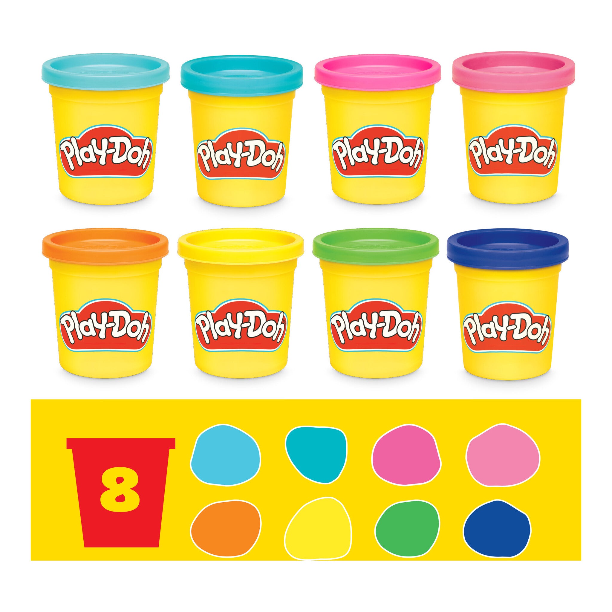 Play-Doh Mini Classic 4-in-1 Bundle Playset with 8 Cans