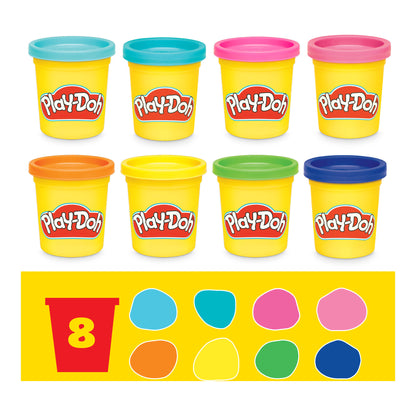 Play-Doh Mini Classic 4-in-1 Bundle Playset with 8 Cans