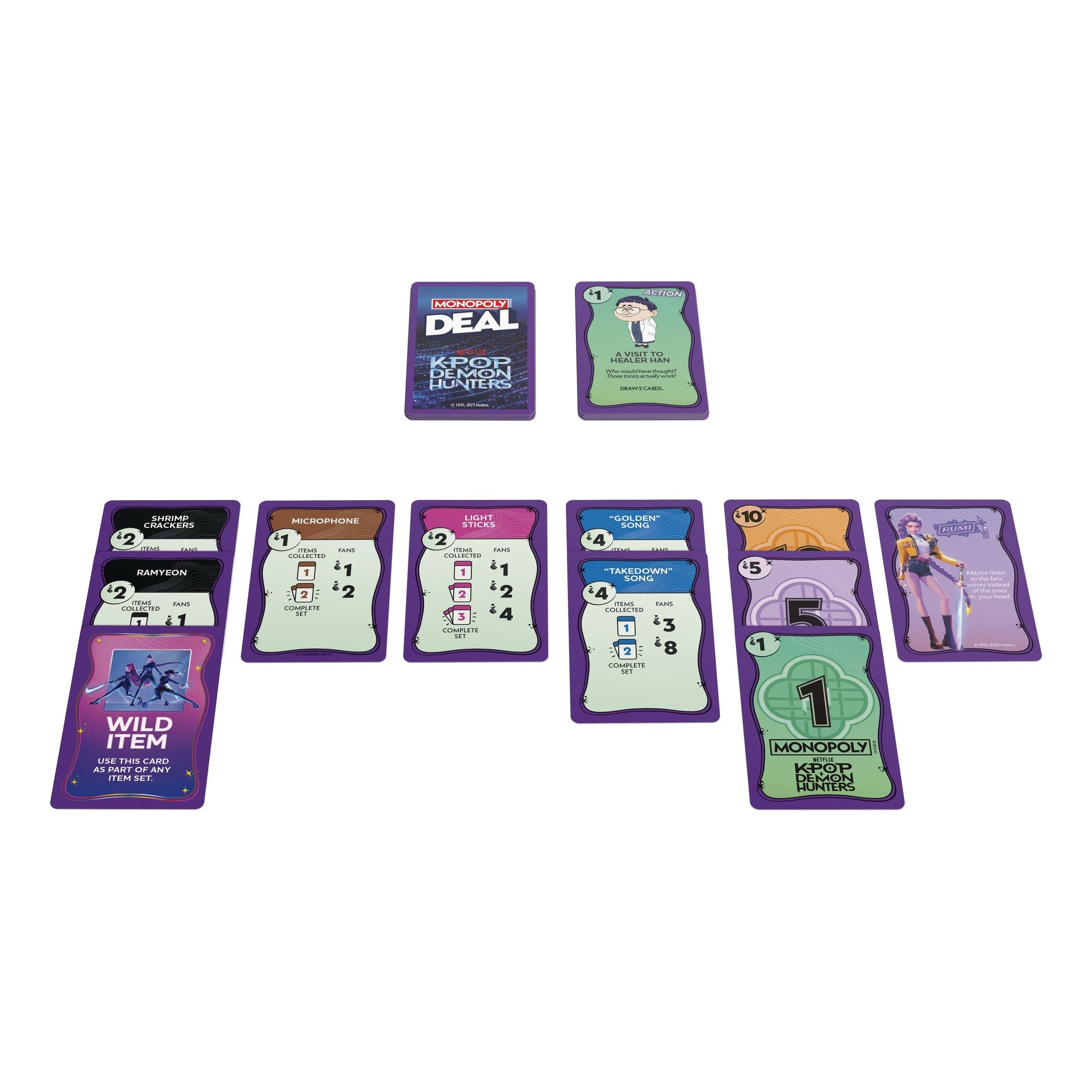 Hasbro Monopoly Deal KPop Demon Hunters Card Game