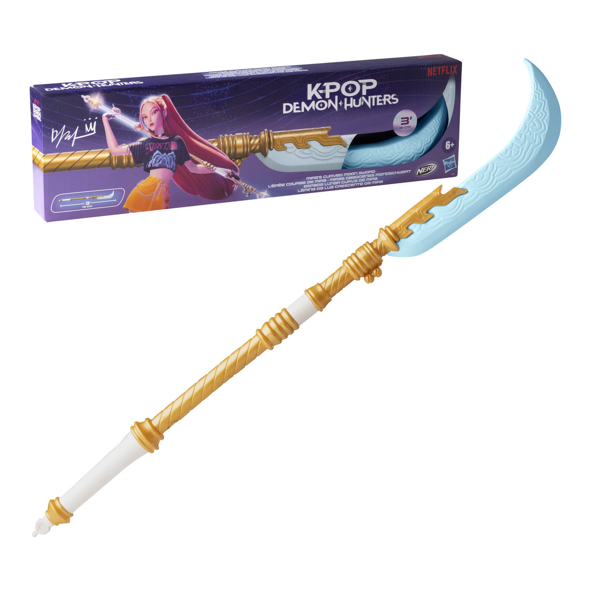 NERF KPop Demon Hunters Mira's Curved Moon Sword 91cm