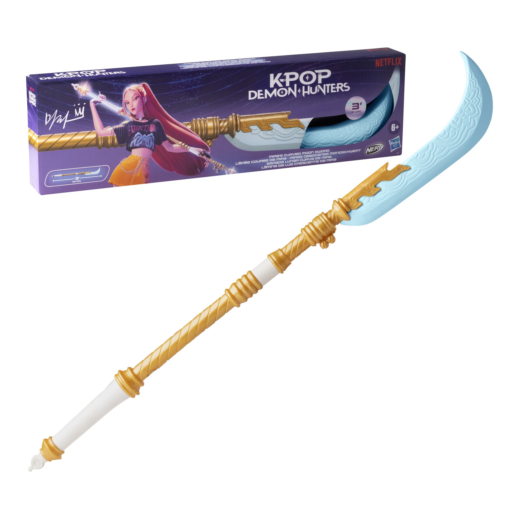 NERF KPop Demon Hunters Mira's Curved Moon Sword 91cm