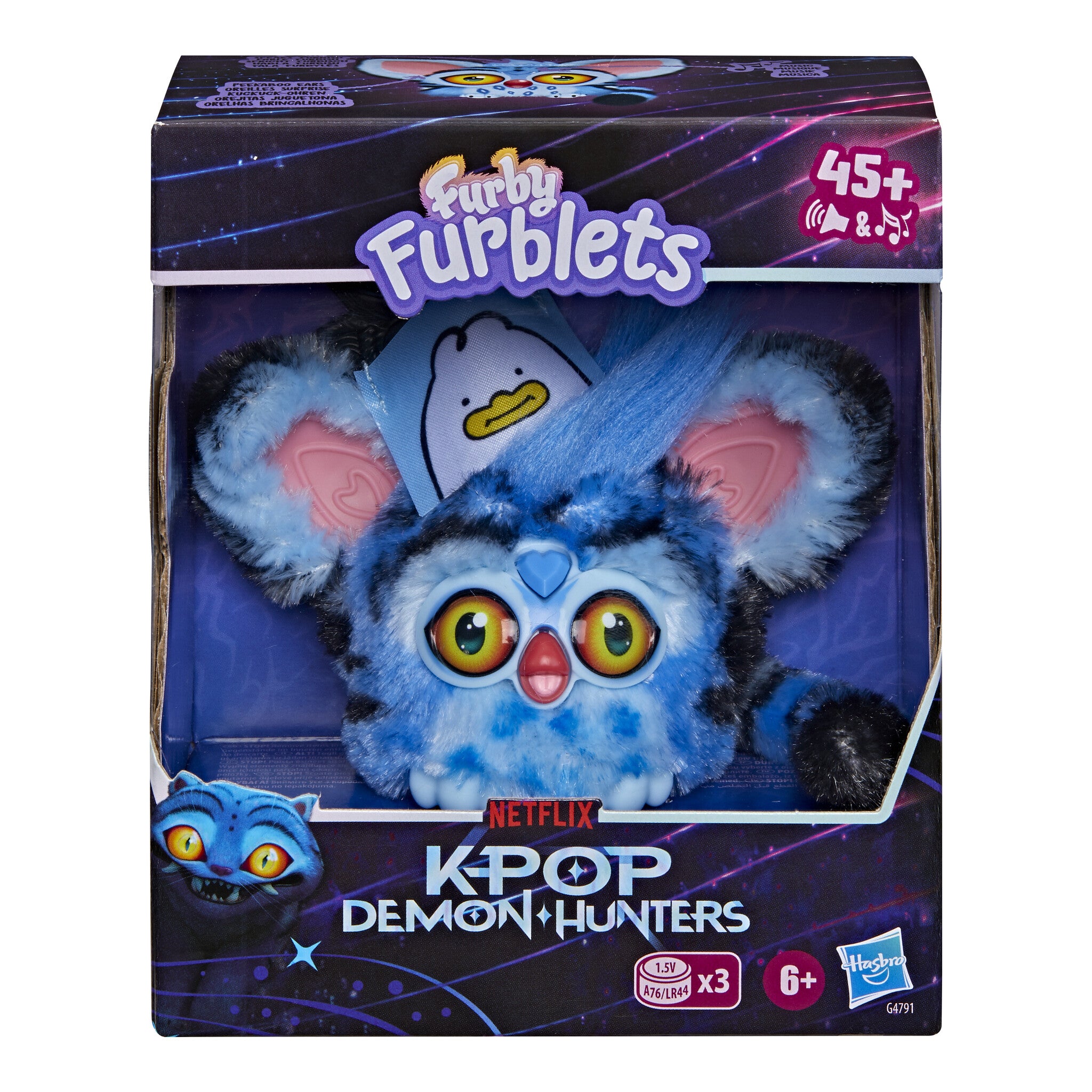 Furby Furblets KPop Demon Hunters Derpy Tiger Interactive Plush Toy
