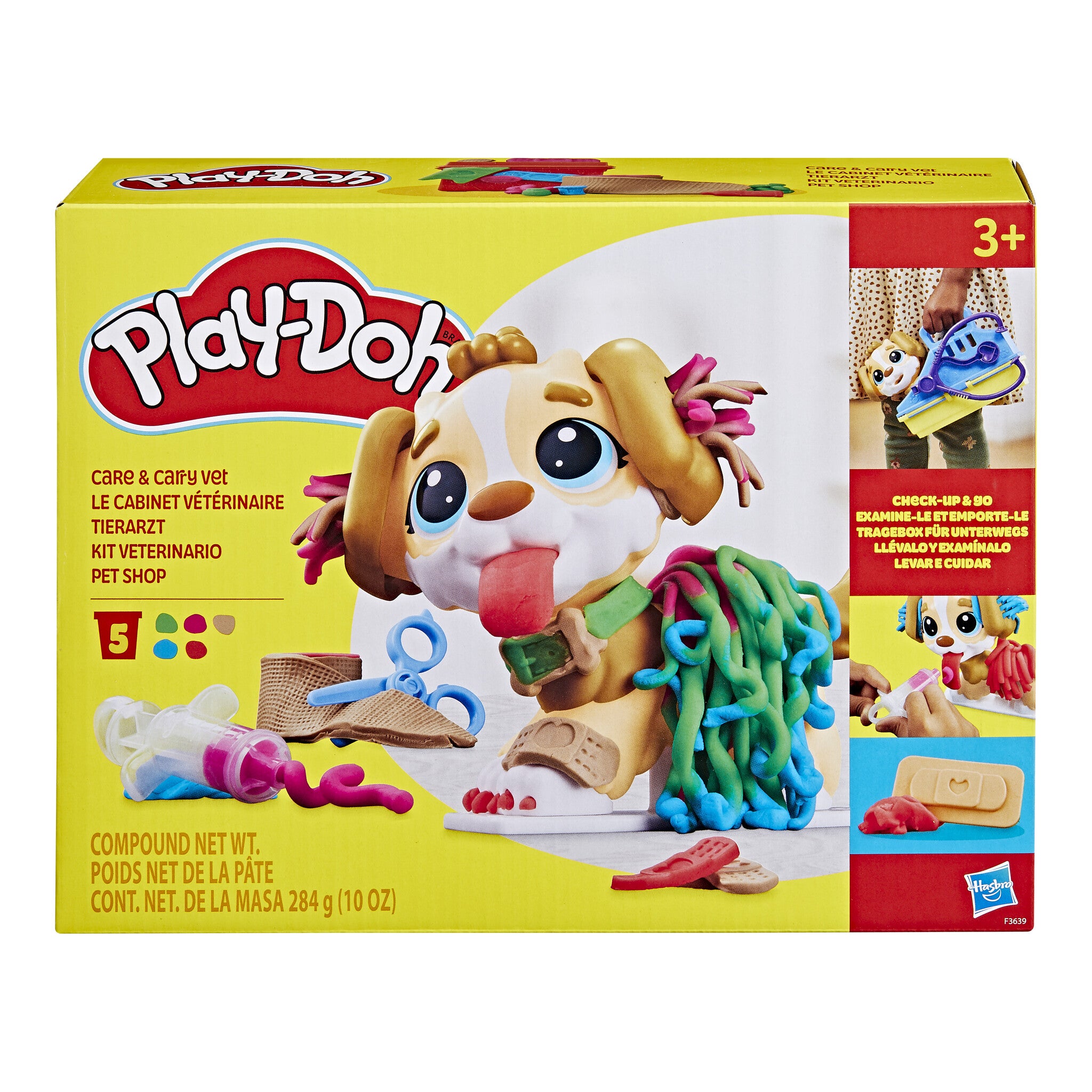 Play-Doh Care 'n Carry Vet Playset with Toy Dog