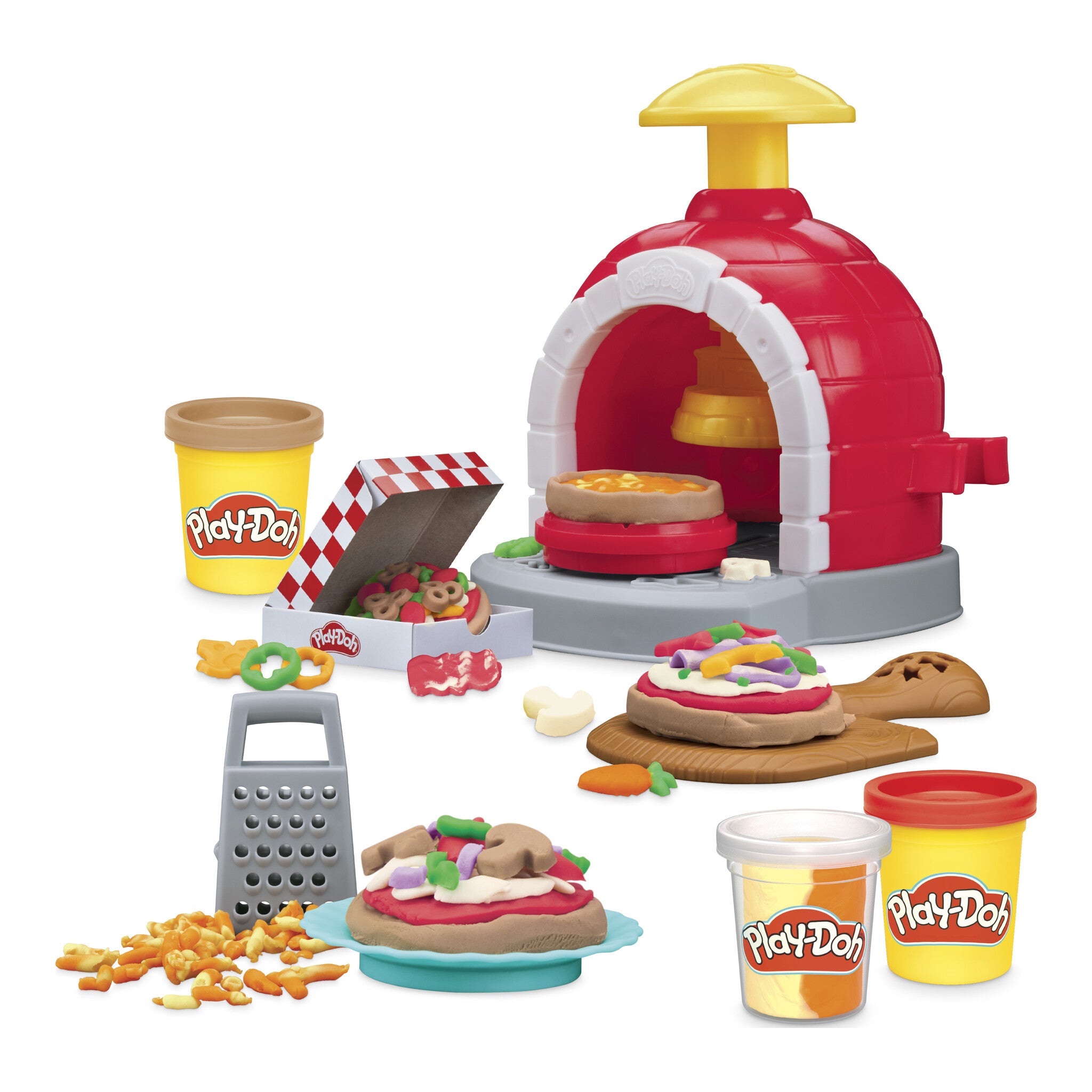 Play-Doh Kitchen Creations Pizza Oven Playset with 6 Cans and 8 Accessories
