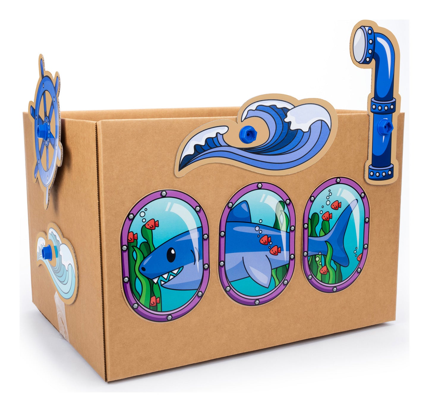 Boxineers Cardboard Vehicles Craft Kit – 84 Pieces