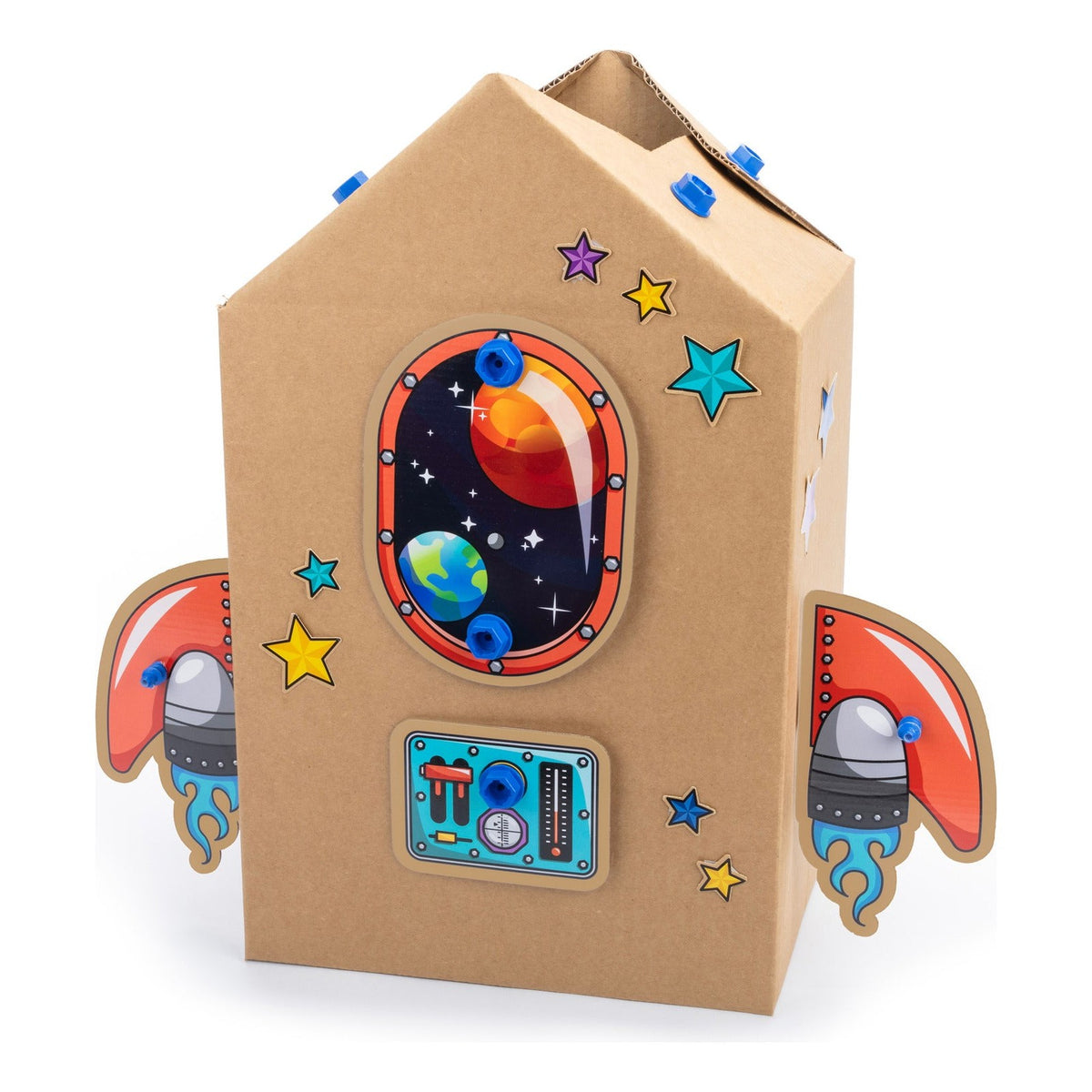 Boxineers Cardboard Vehicles Craft Kit – 84 Pieces