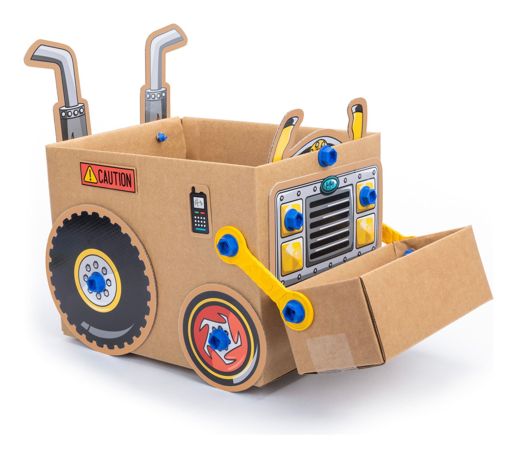 Boxineers Cardboard Vehicles Craft Kit – 84 Pieces