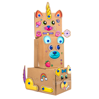 Learning Resources Boxineers Cardboard Animals Craft Kit