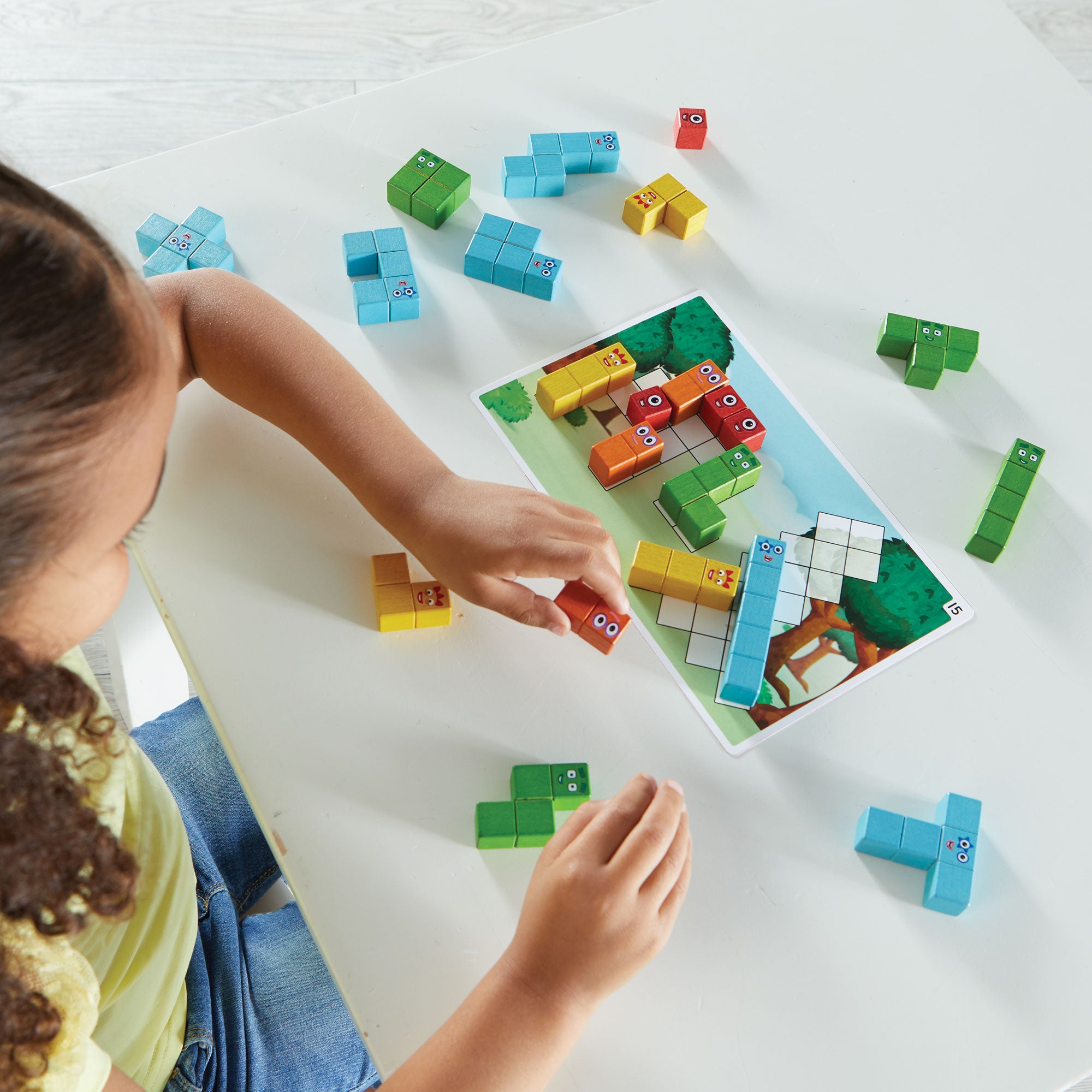 Learning Resources - Numberblocks Wooden Building Blocks Activity Set