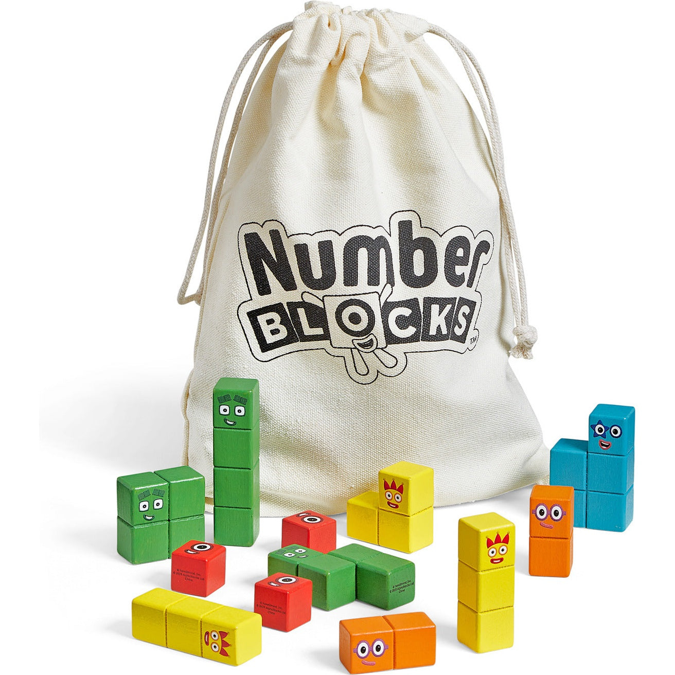 Learning Resources - Numberblocks Wooden Building Blocks Activity Set
