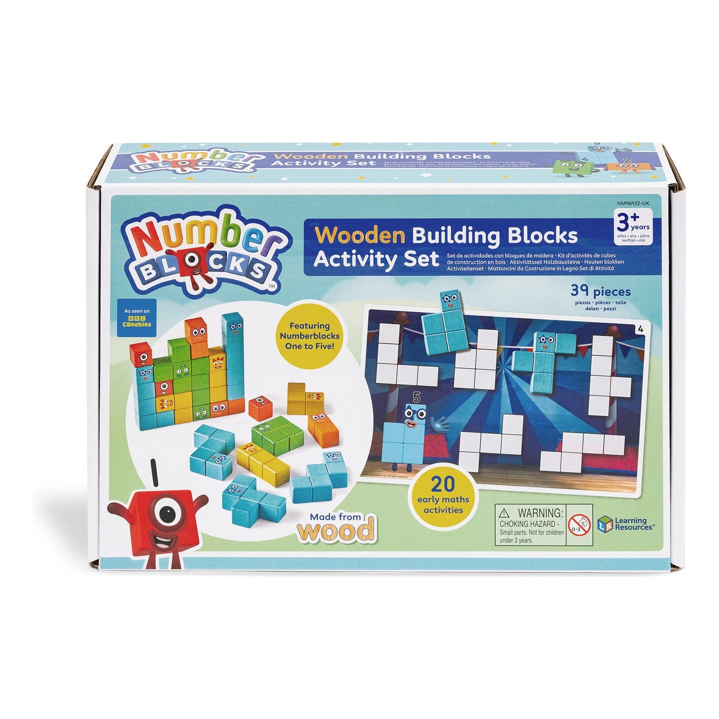 Learning Resources - Numberblocks Wooden Building Blocks Activity Set