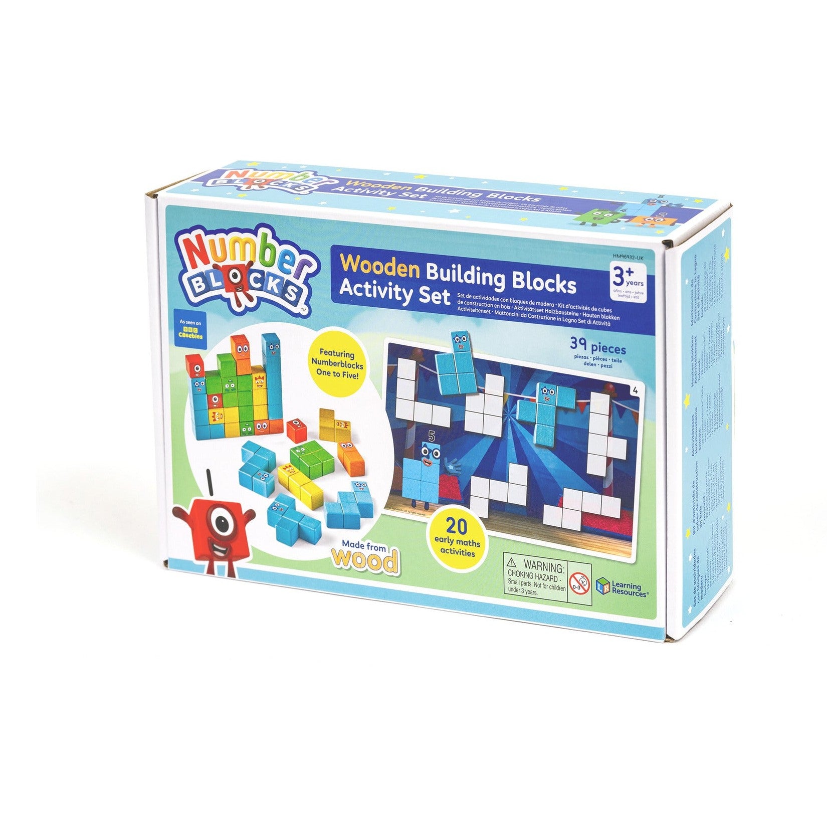 Learning Resources - Numberblocks Wooden Building Blocks Activity Set