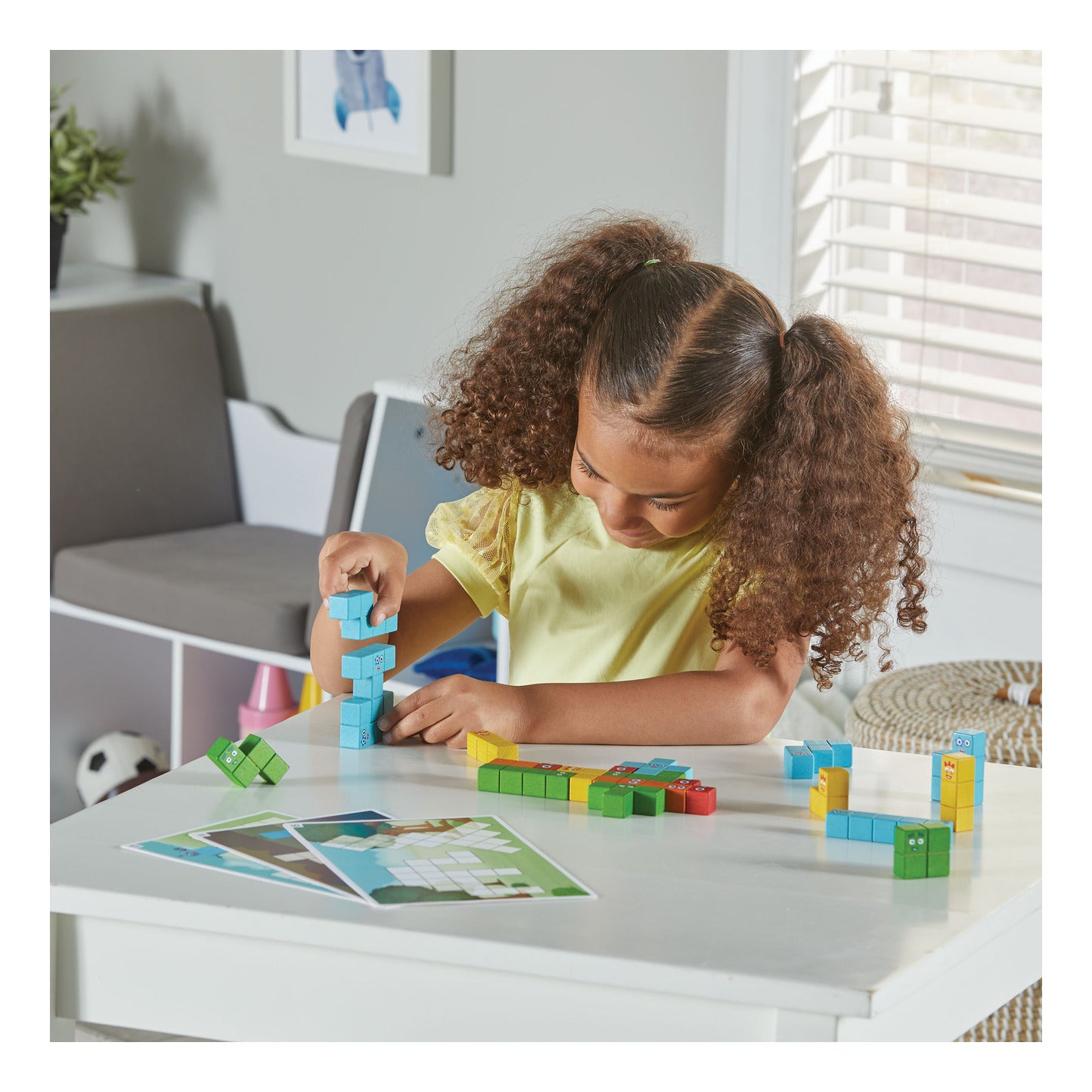 Learning Resources - Numberblocks Wooden Building Blocks Activity Set