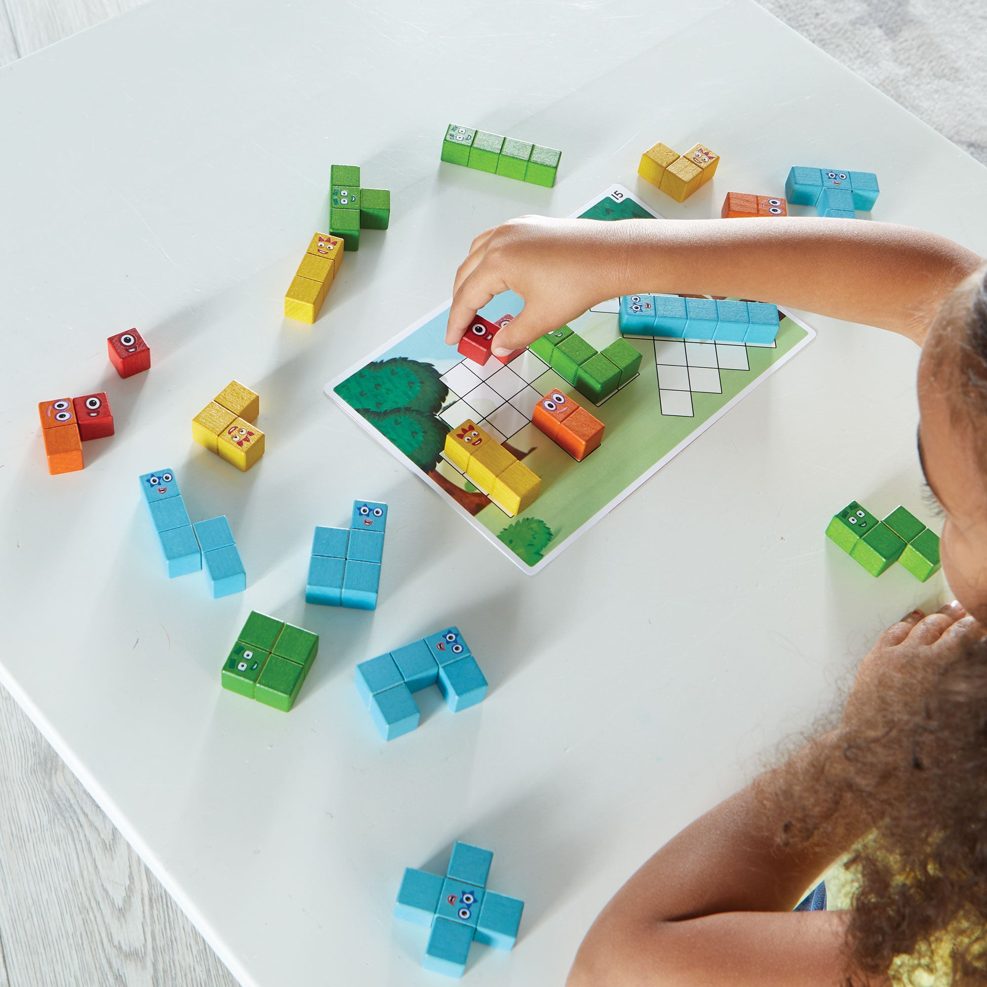 Learning Resources - Numberblocks Wooden Building Blocks Activity Set