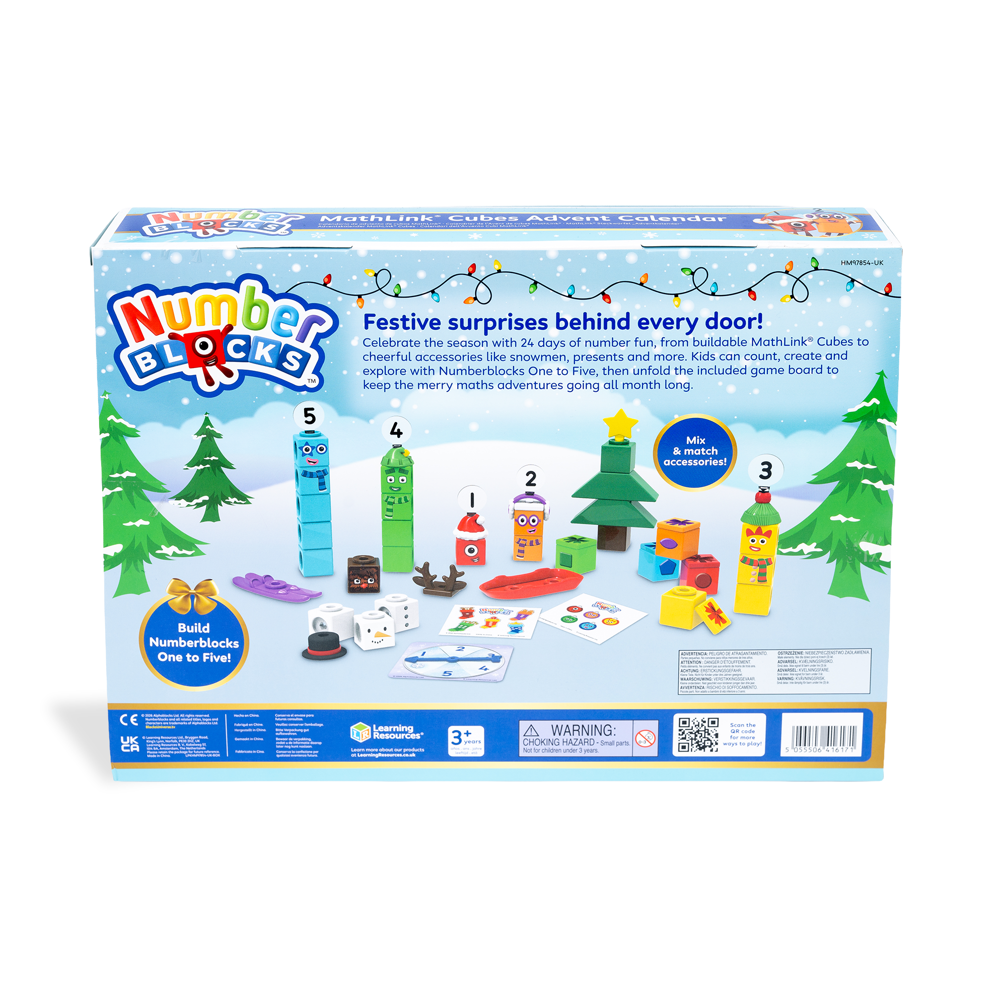 Learning Resources Numberblocks MathLink Cubes Advent Calendar