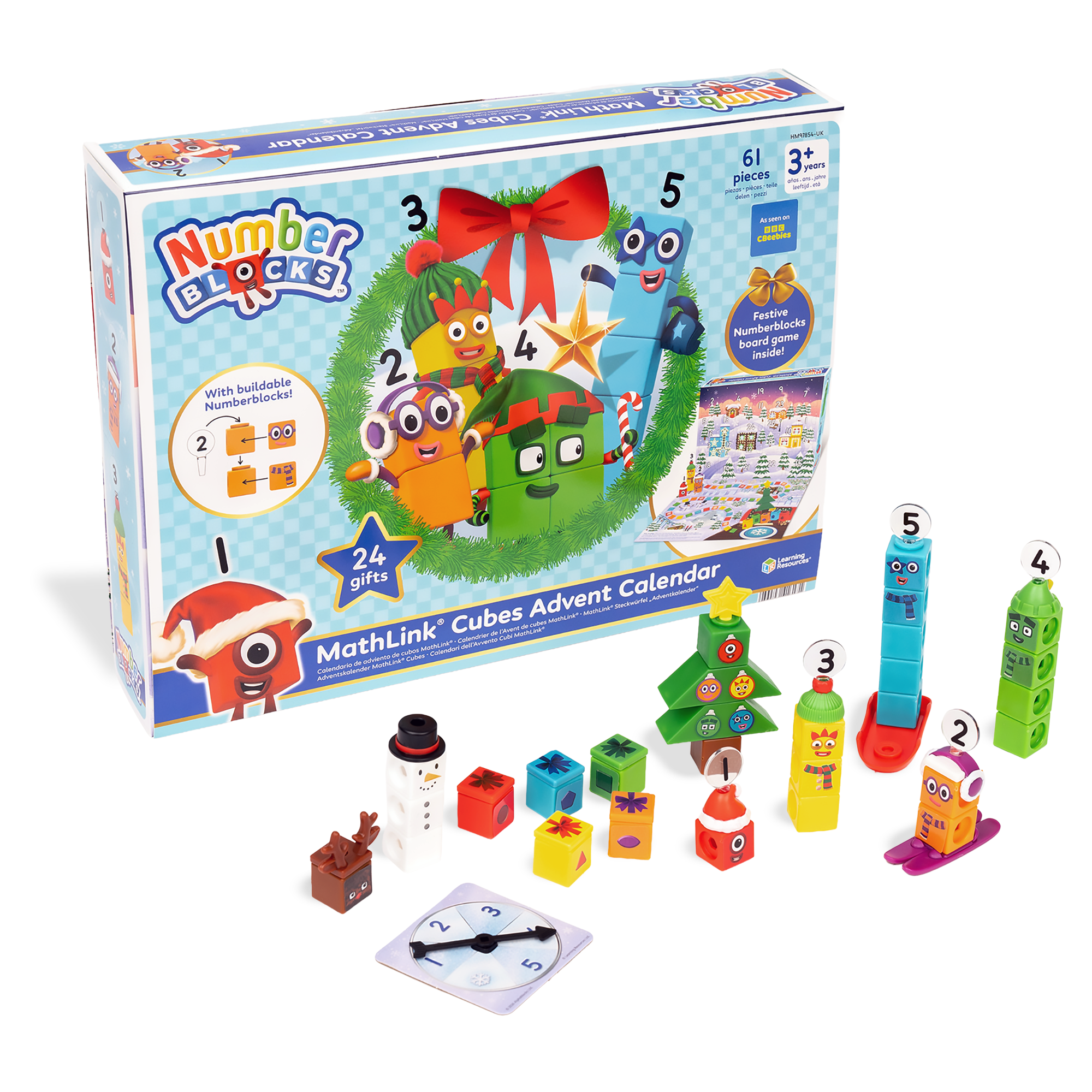 Learning Resources Numberblocks MathLink Cubes Advent Calendar