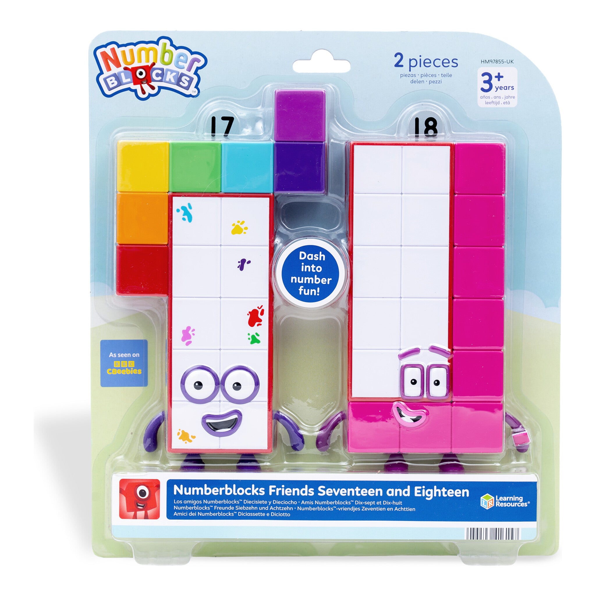 Learning Resources Numberblocks Friends Seventeen and Eighteen Figures