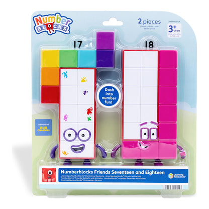 Learning Resources Numberblocks Friends Seventeen and Eighteen Figures