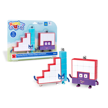 Numberblocks Friends Fifteen and Sixteen Figures