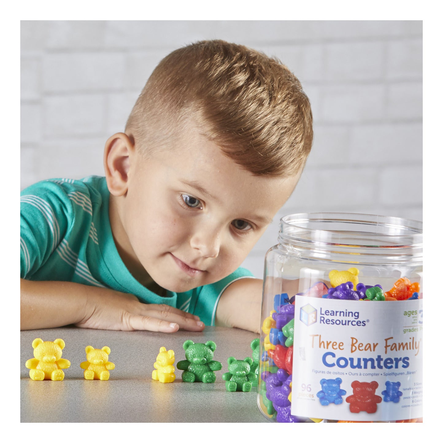 Learning Resources - Three Bear Family Counters Set of 96