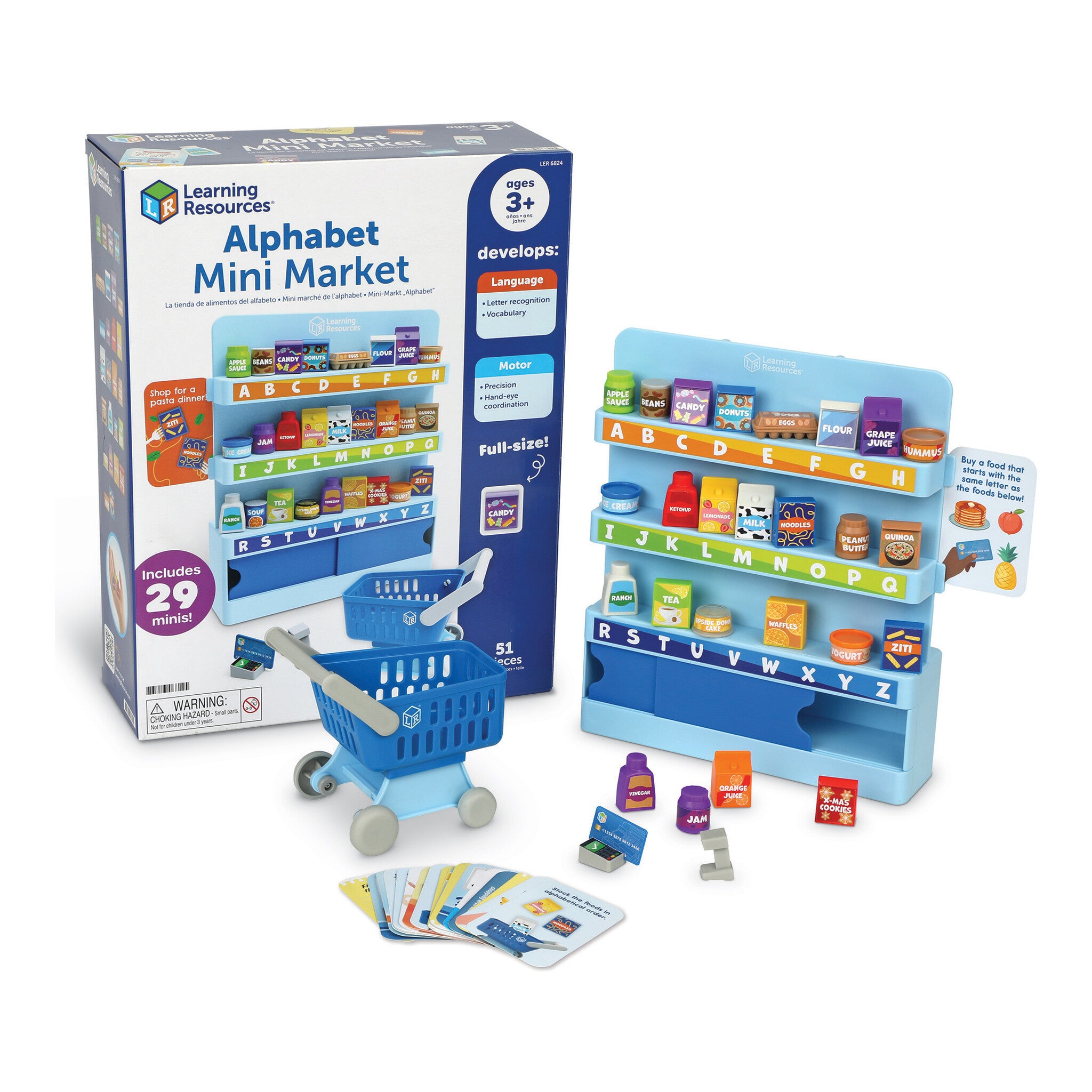 Learning Resources Alphabet Mini Market Pretend Play Set