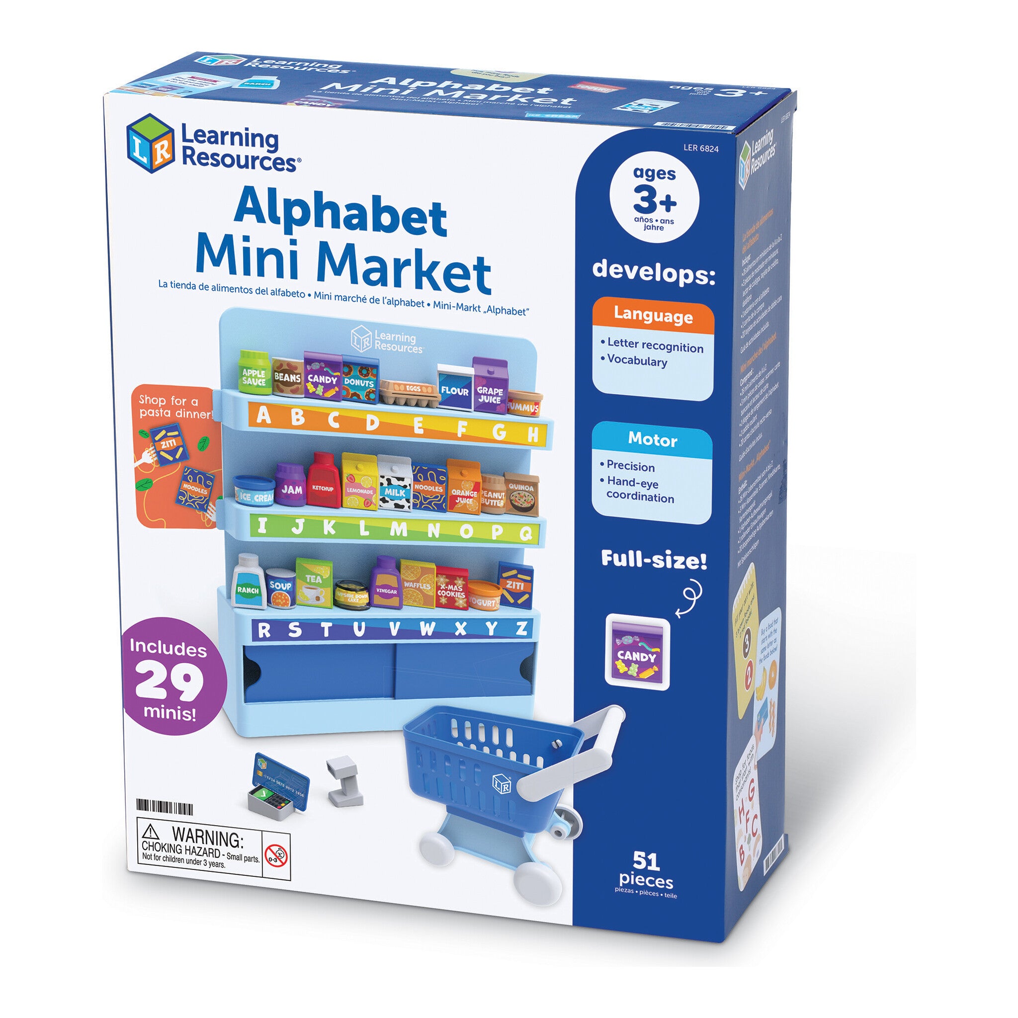 Learning Resources Alphabet Mini Market Pretend Play Set