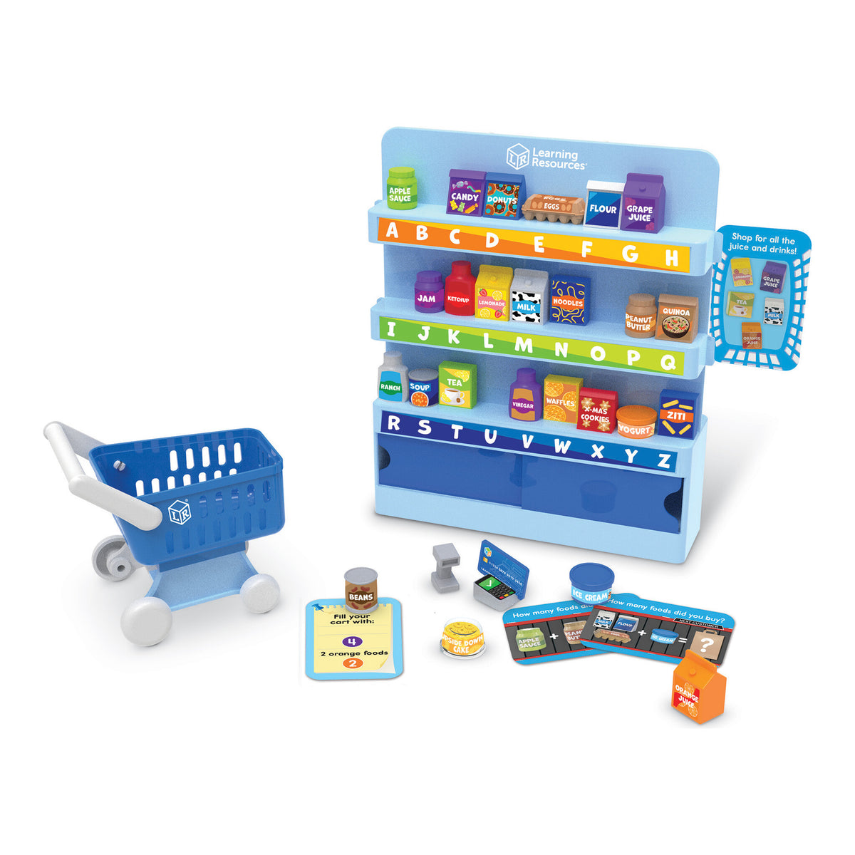 Learning Resources Alphabet Mini Market Pretend Play Set
