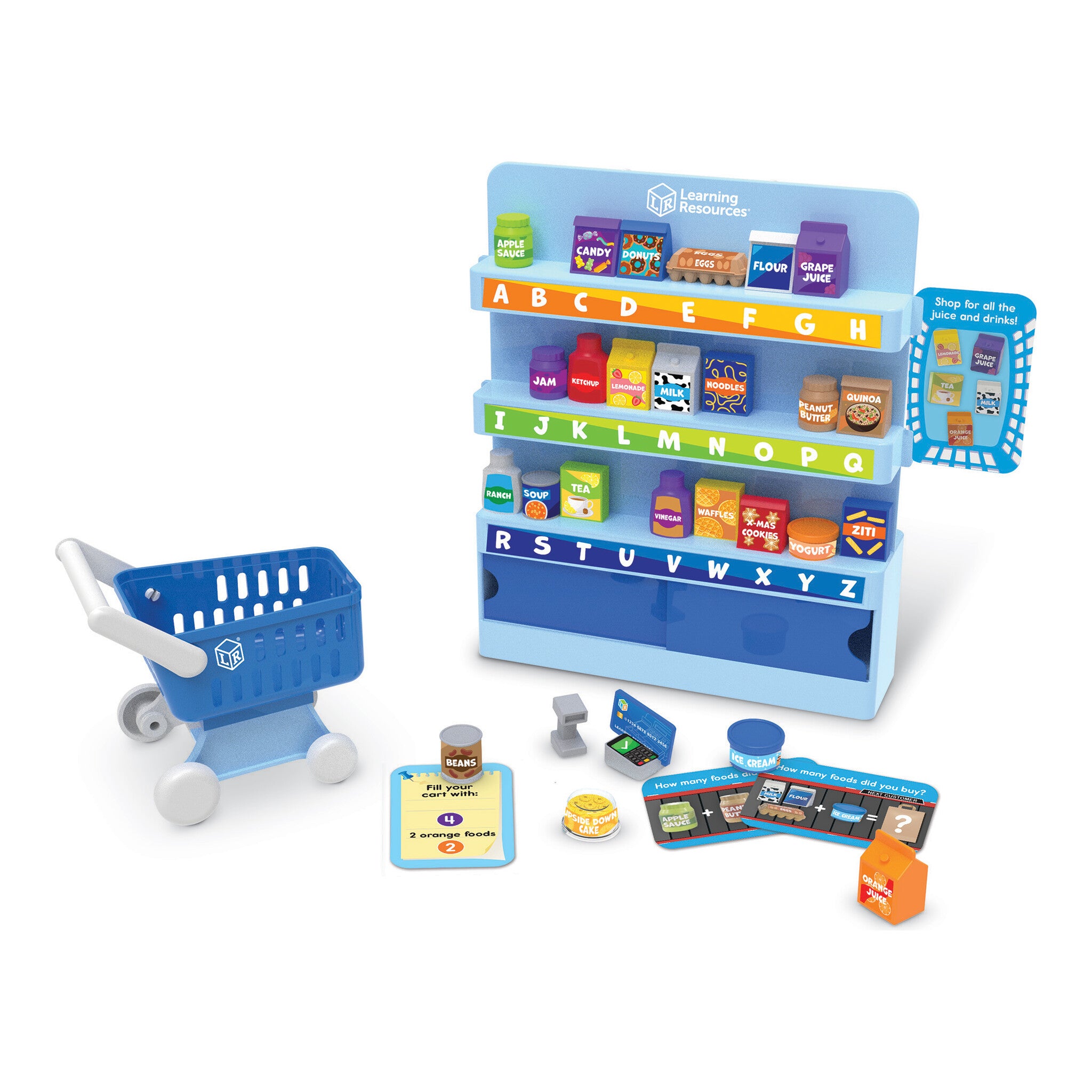 Learning Resources Alphabet Mini Market Pretend Play Set