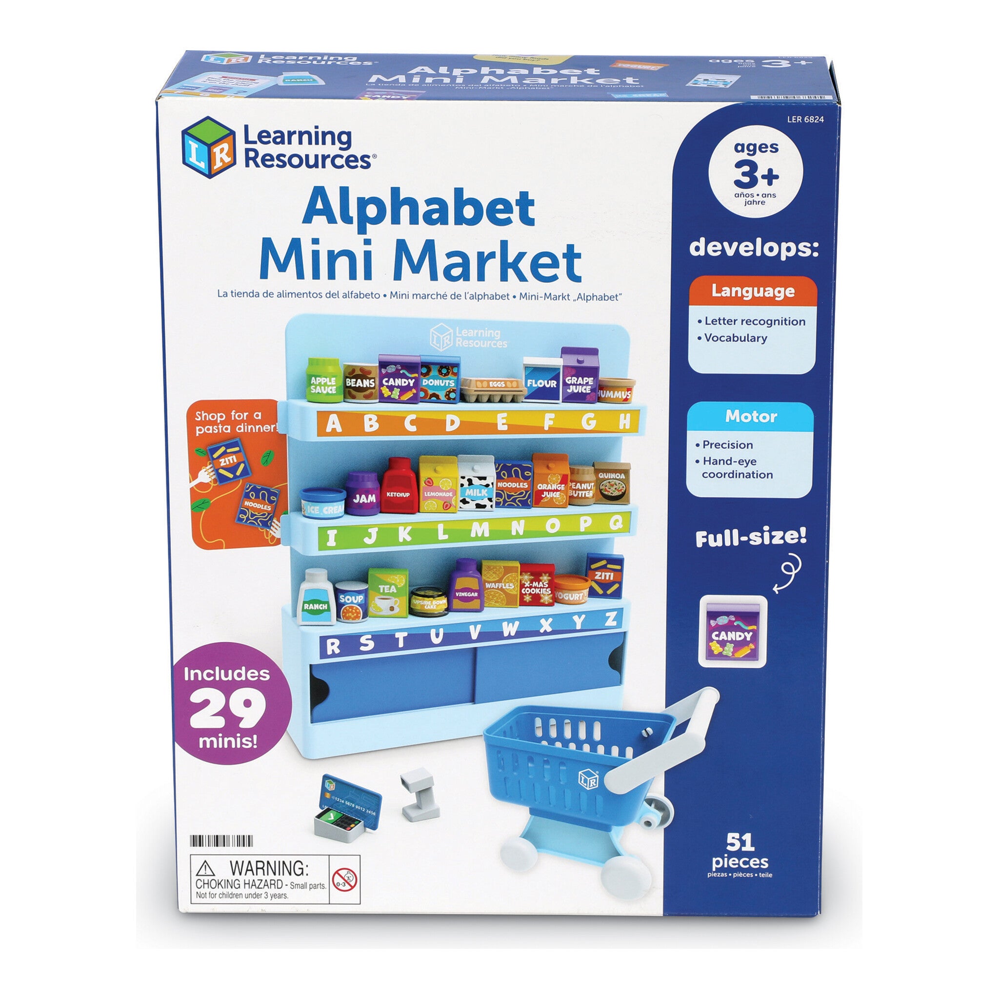Learning Resources Alphabet Mini Market Pretend Play Set