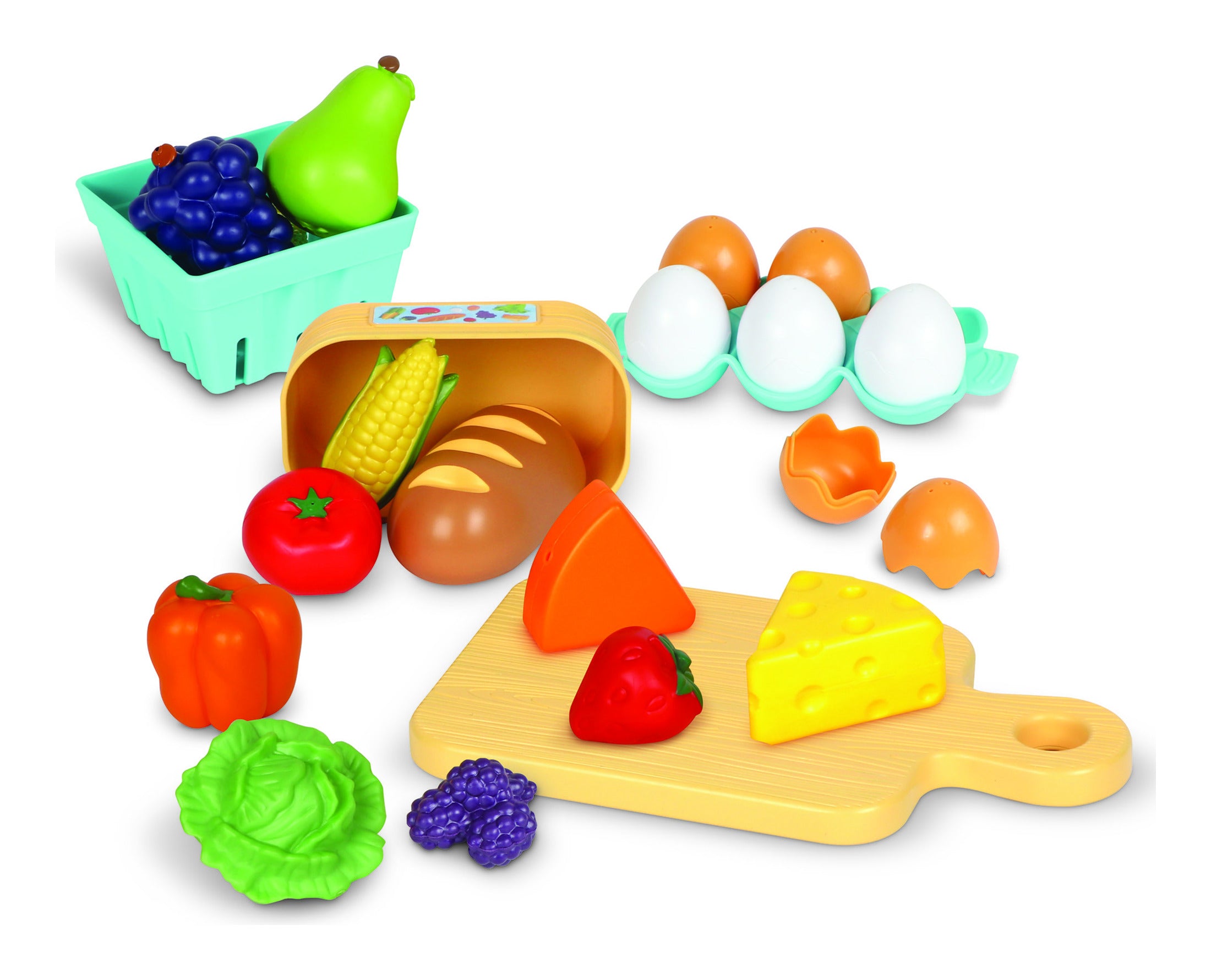 Learning Resources New Sprouts Farm-to-Table Fresh Market 27-Piece Play Food Set